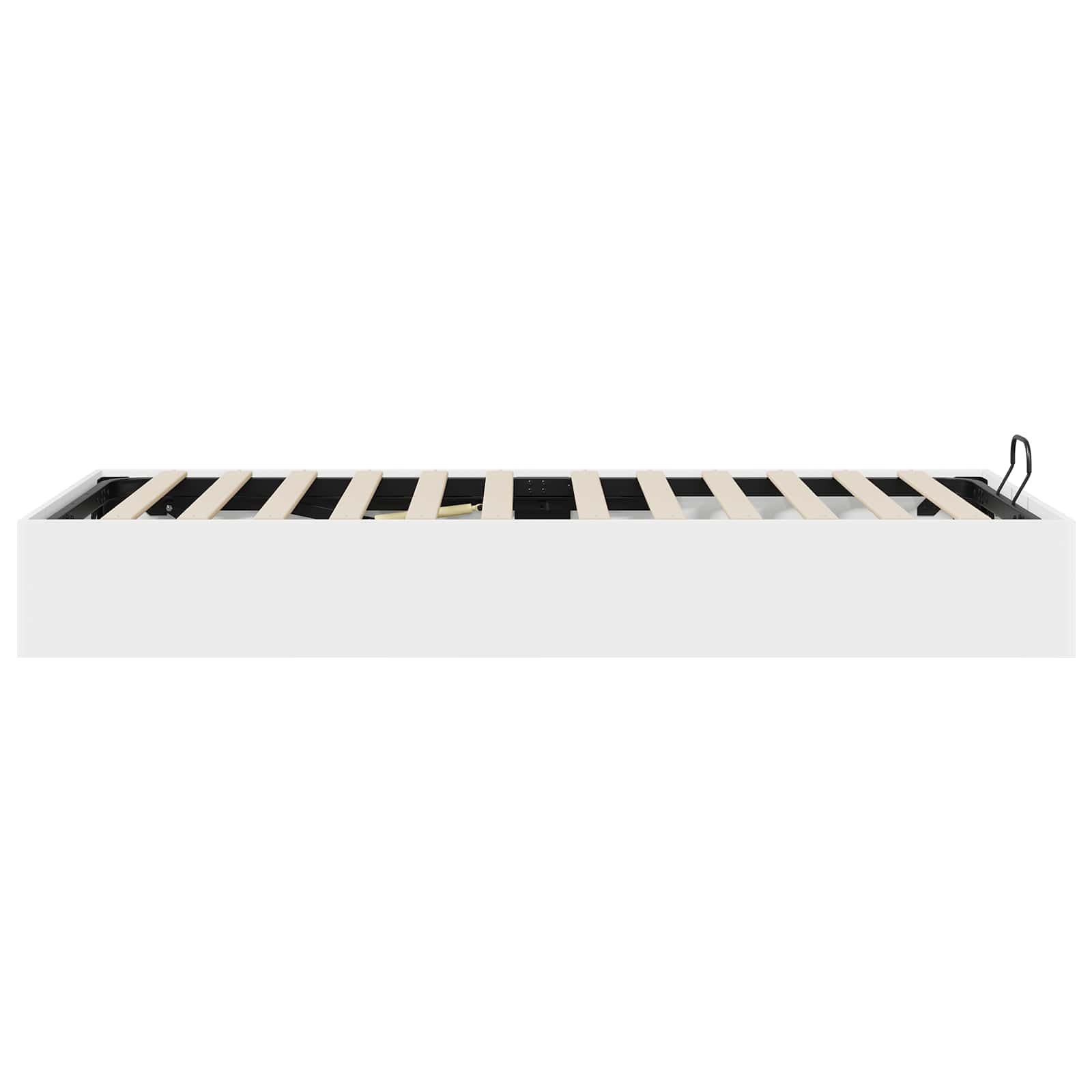 Ottoman Bettgestell Weiß 203 x 90 x 25 cm Holzwerkstoff