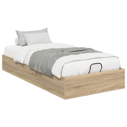 Ottoman Bettgestell Sonoma-Eiche 90 x 200 cm Holzwerkstoff