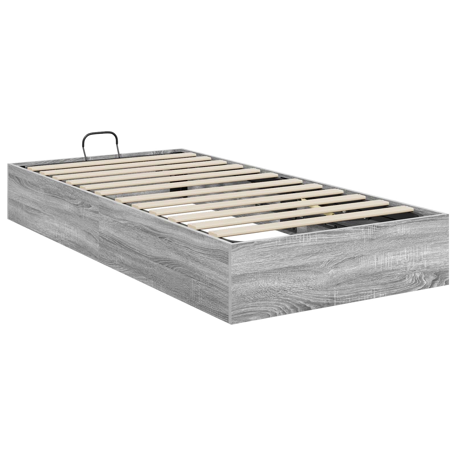 Ottoman Bettgestell Sonoma-Grau 203 x 90 x 25 cm Holzwerkstoff