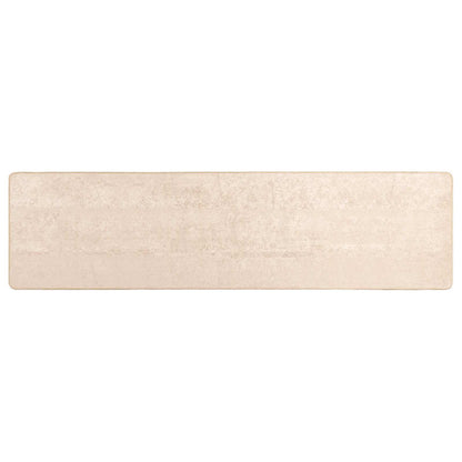 Teppichläufer MARSA Creme 80 x 350 cm Polyester und PVC