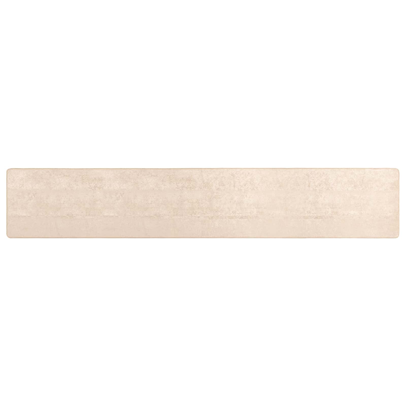 Teppichläufer MARSA Creme 80 x 400 cm Polyester und PVC