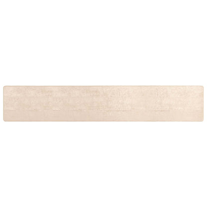 Teppichläufer MARSA Creme 80 x 450 cm Polyester und PVC
