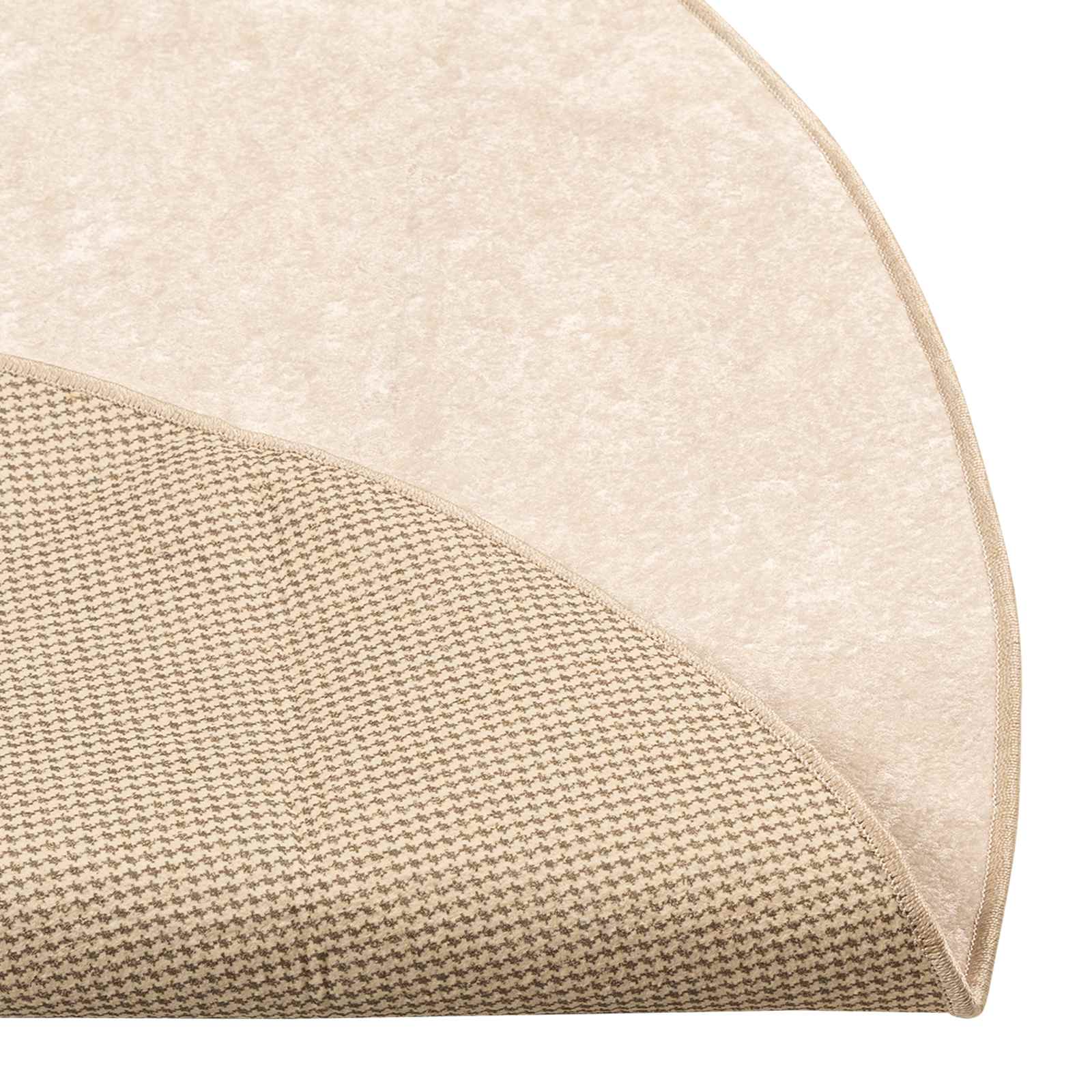 Teppichläufer MARSA Creme 120 x 120 cm Polyester und PVC