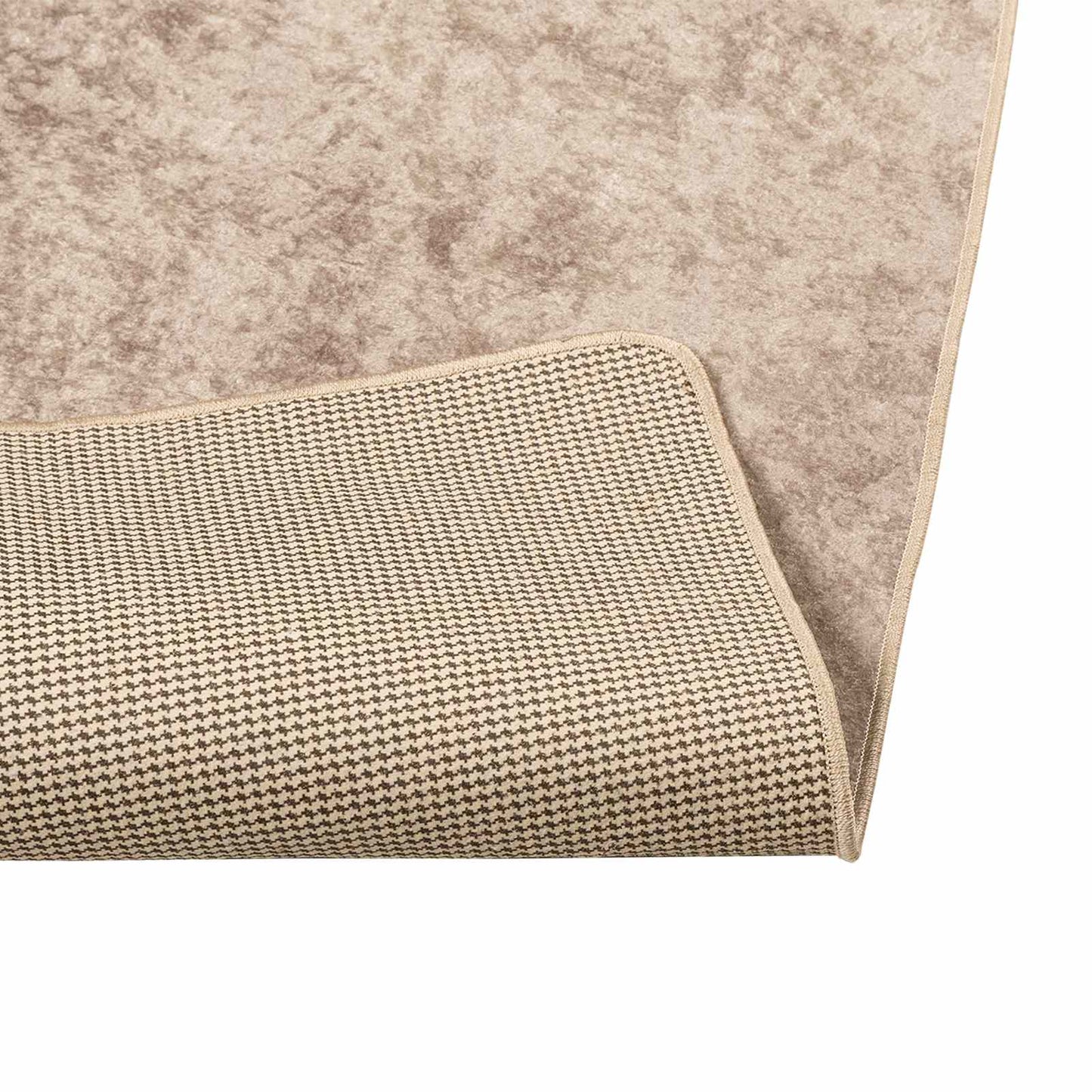 Teppichläufer MARSA Beige 80 x 150 cm Polyester und PVC