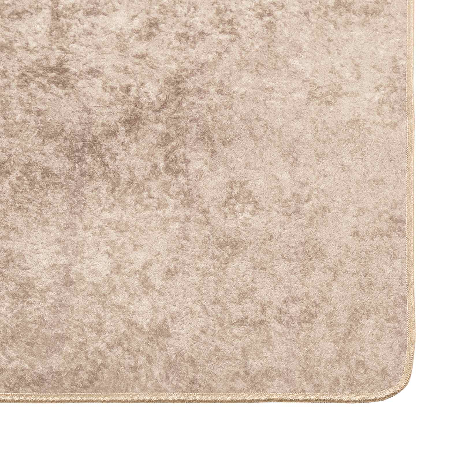 Teppichläufer MARSA Beige 80 x 150 cm Polyester und PVC