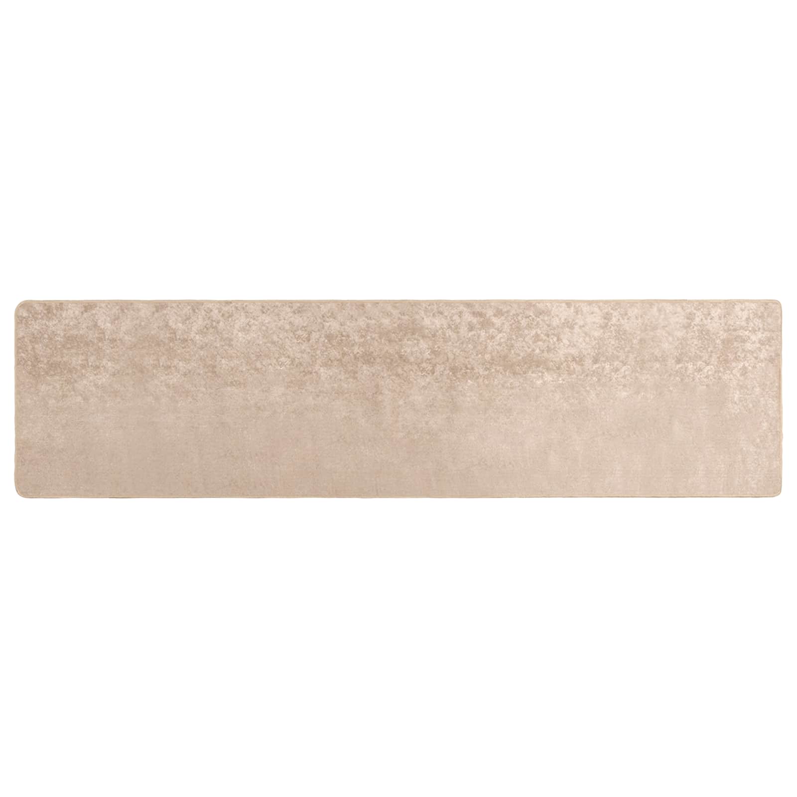 Teppichläufer MARSA Beige 80 x 400 cm Polyester und PVC