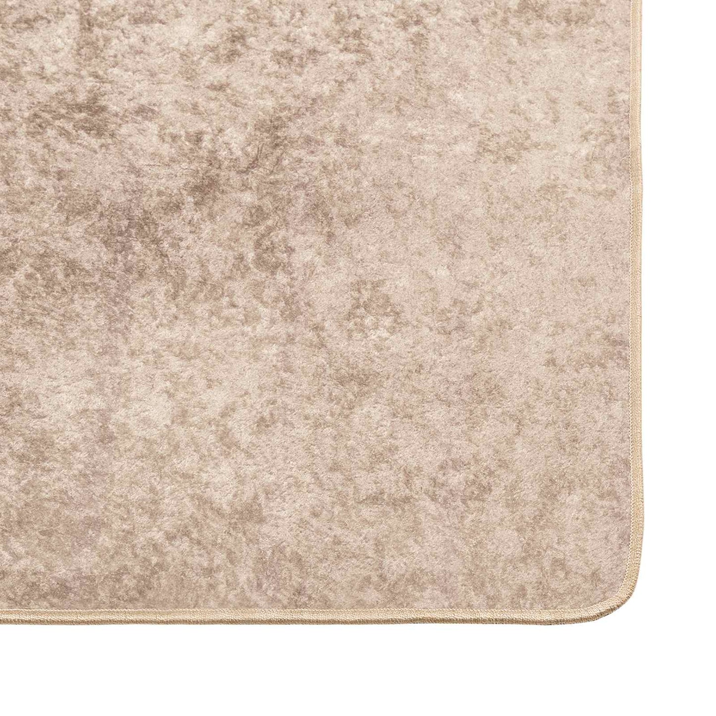 Teppichläufer MARSA Beige 100 x 350 cm Polyester und PVC