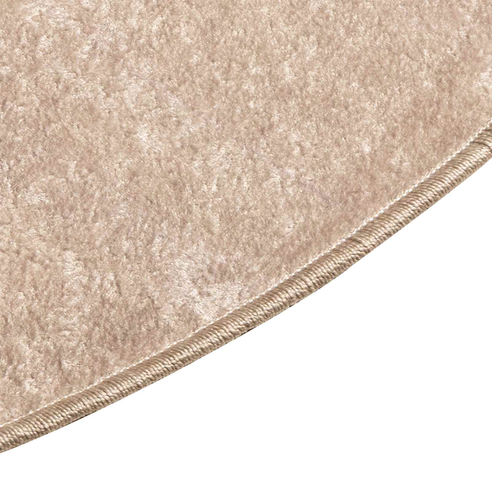 Teppichläufer MARSA Beige 120 x 120 cm Polyester und PVC