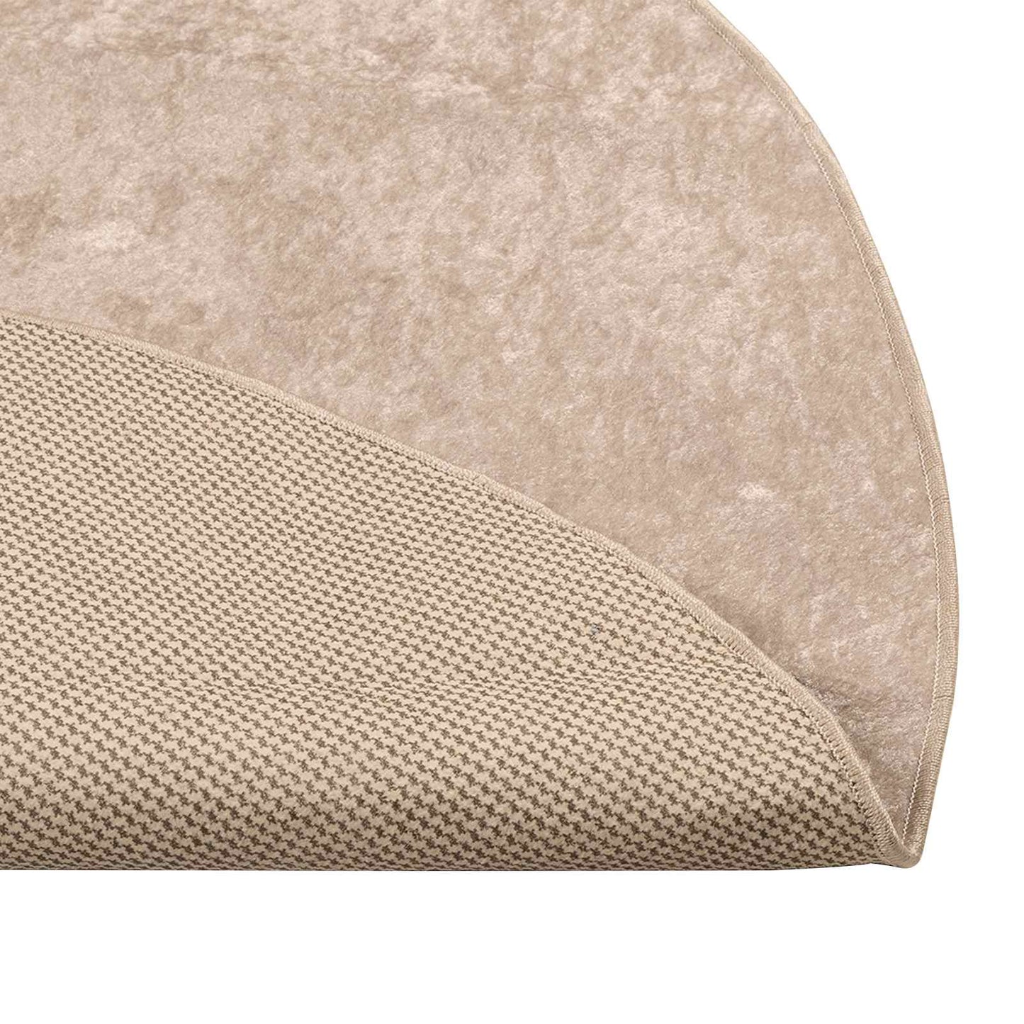 Teppichläufer MARSA Beige 120 x 120 cm Polyester und PVC