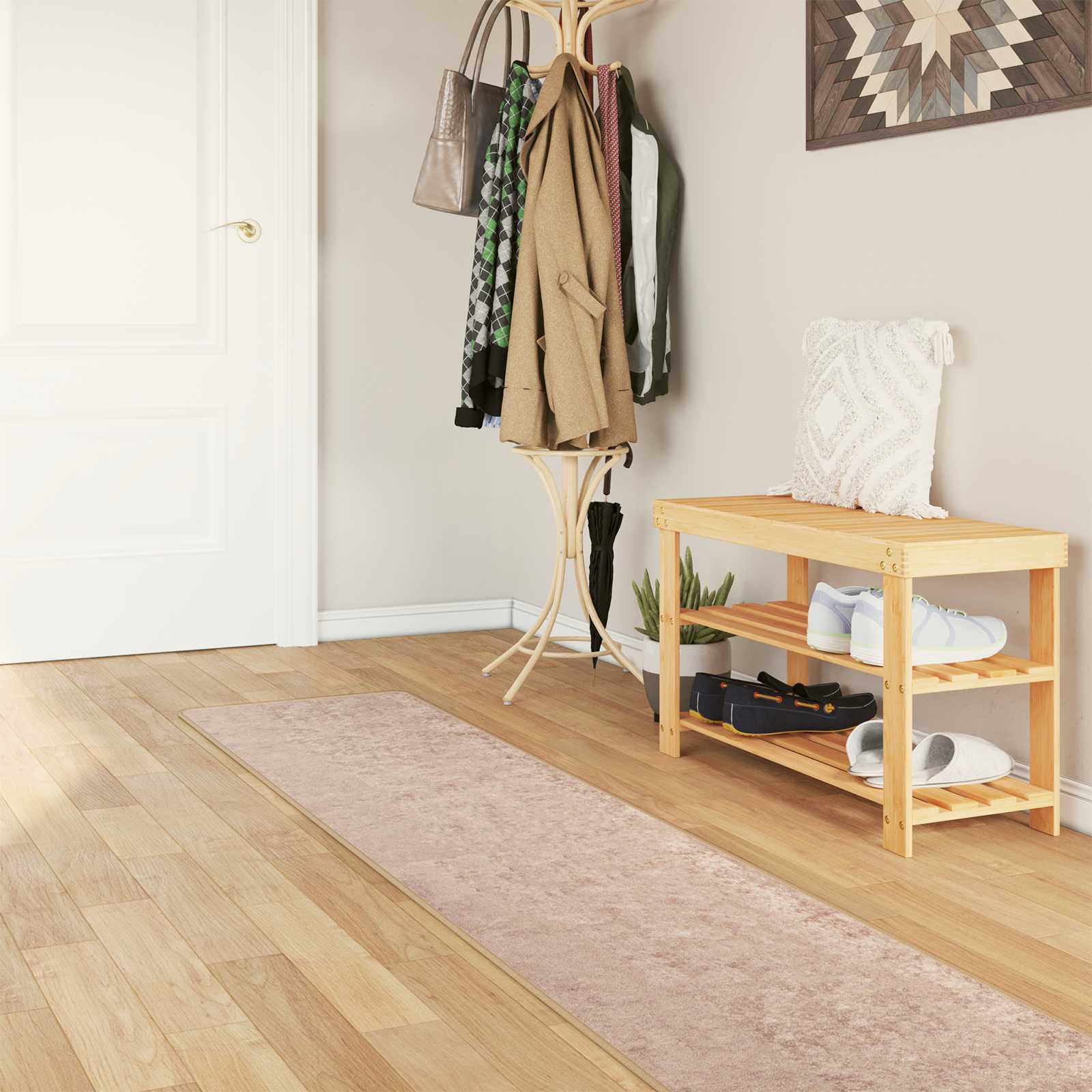 Teppichläufer MARSA Sand 50 x 350 cm Polyester und PVC