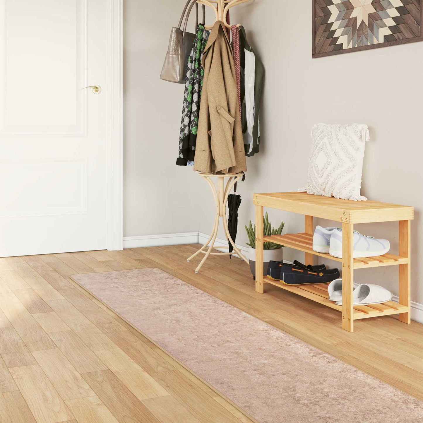 Teppichläufer MARSA Sand 50 x 450 cm Polyester und PVC