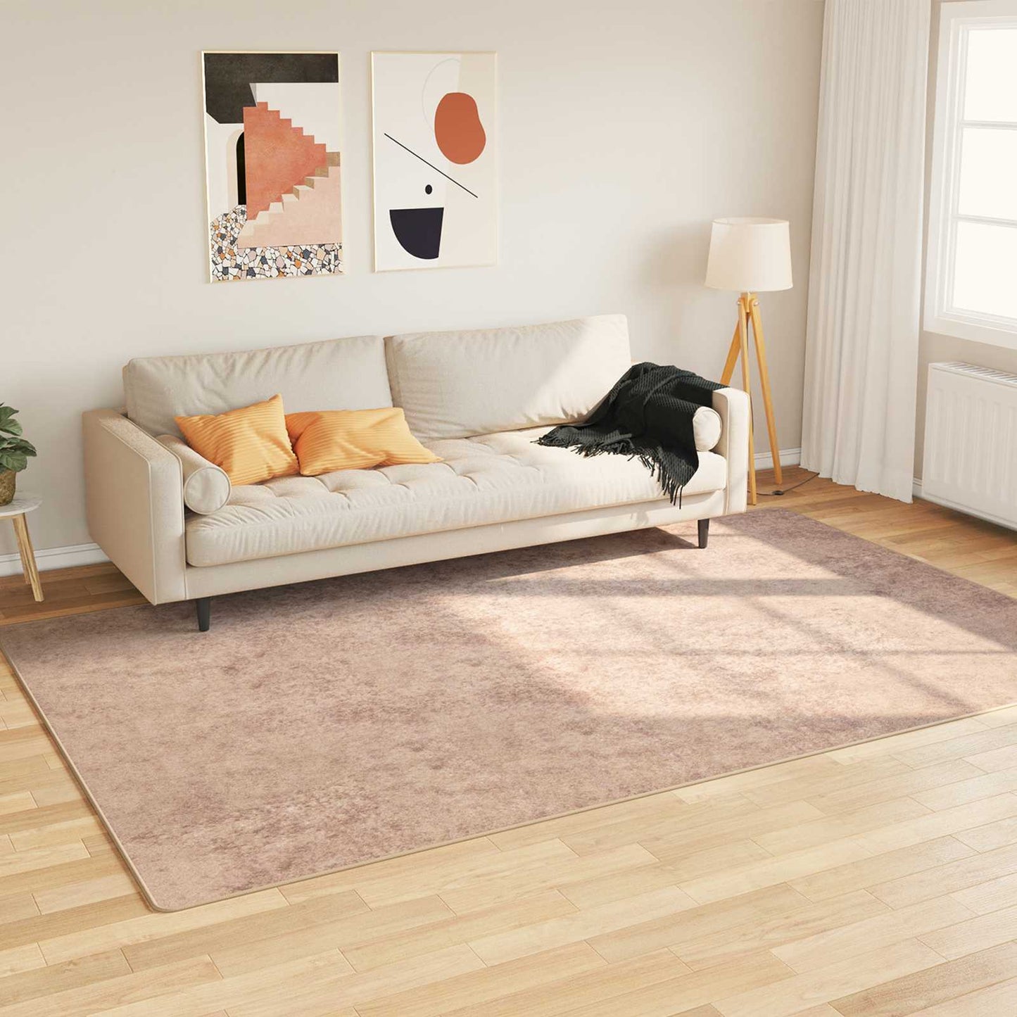 Teppichläufer MARSA Sand 190 x 300 cm Polyester und PVC
