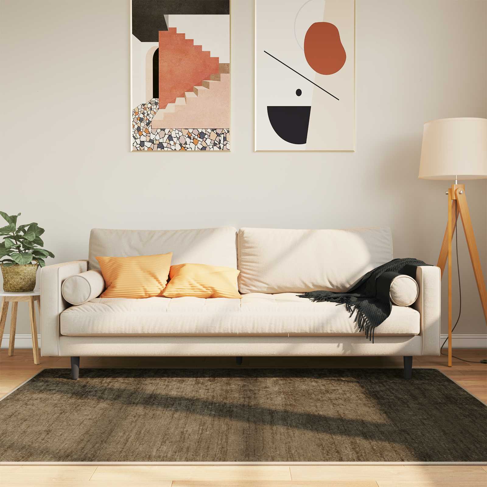 Teppichläufer MARSA Waldgrün 120 x 170 cm Polyester und PVC