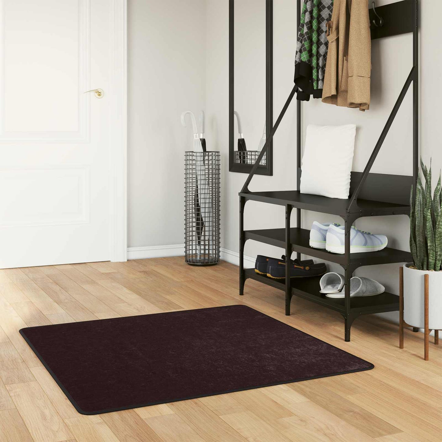 Teppichläufer MARSA Anthrazit 100 x 100 cm Polyester und PVC