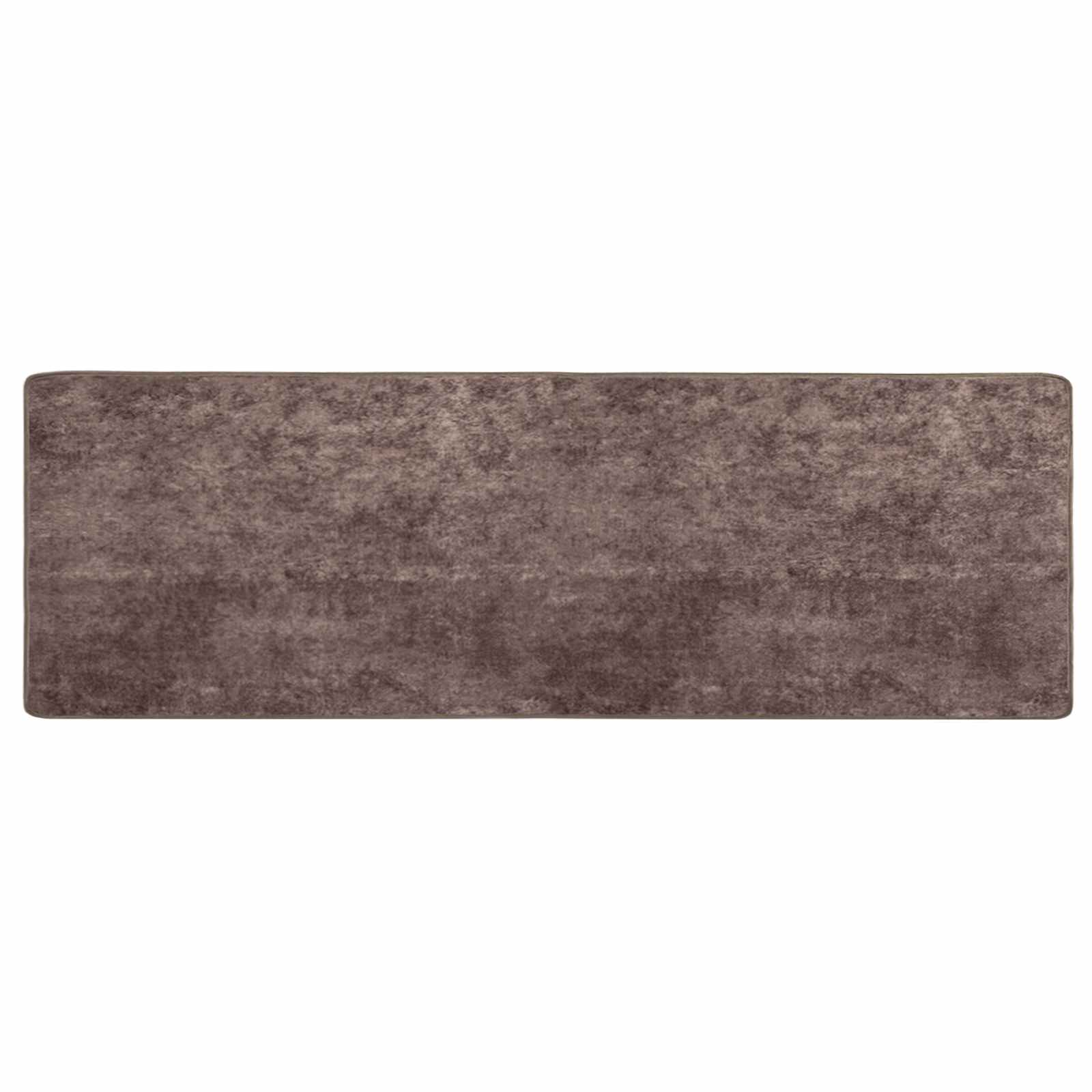 Teppichläufer MARSA Grau 80 x 250 cm Polyester und PVC