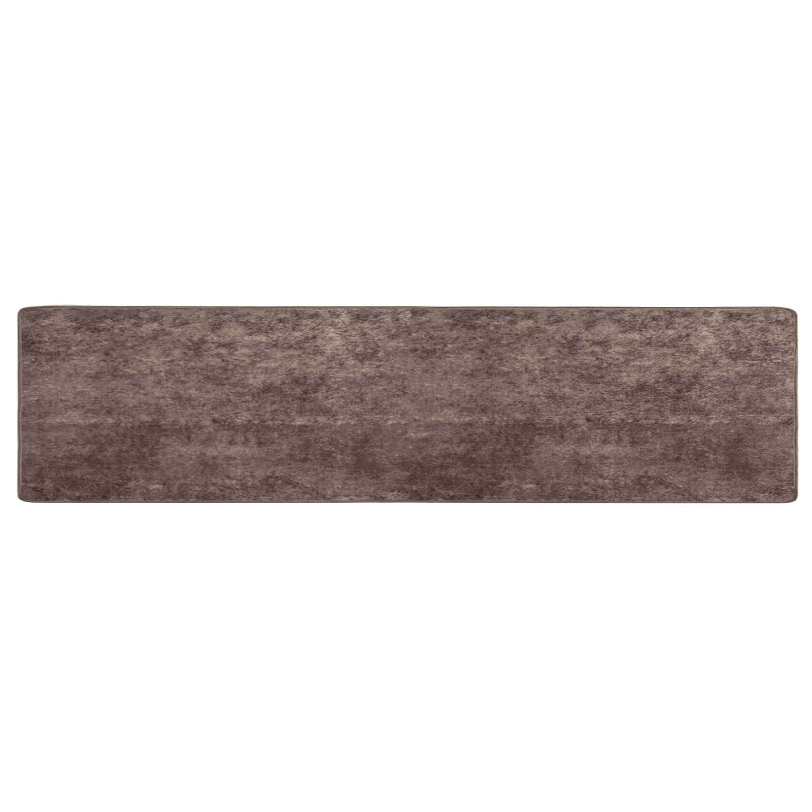 Teppichläufer MARSA Grau 80 x 450 cm Polyester und PVC