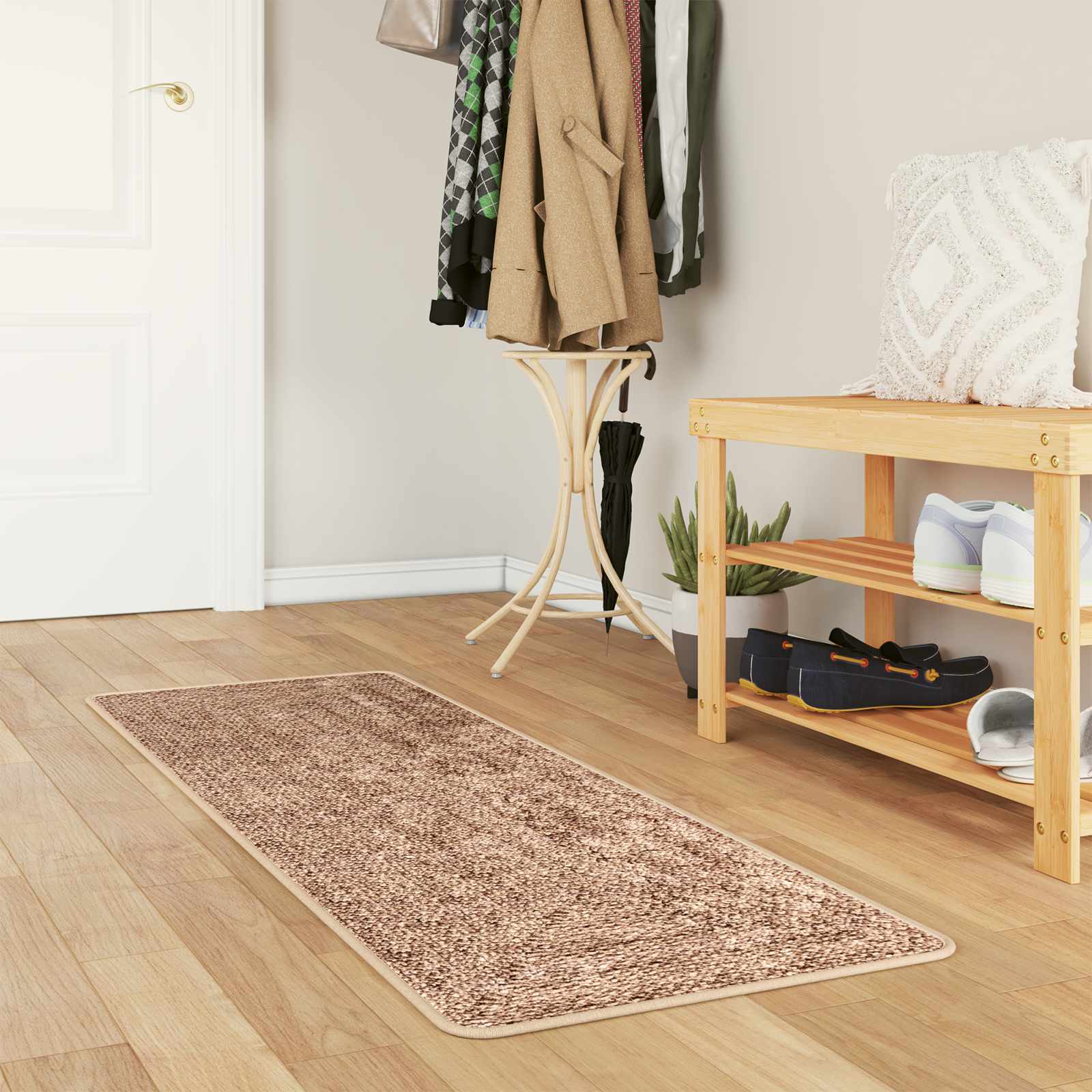 Teppichläufer MARSA Gelb 50 x 100 cm Polyester und PVC