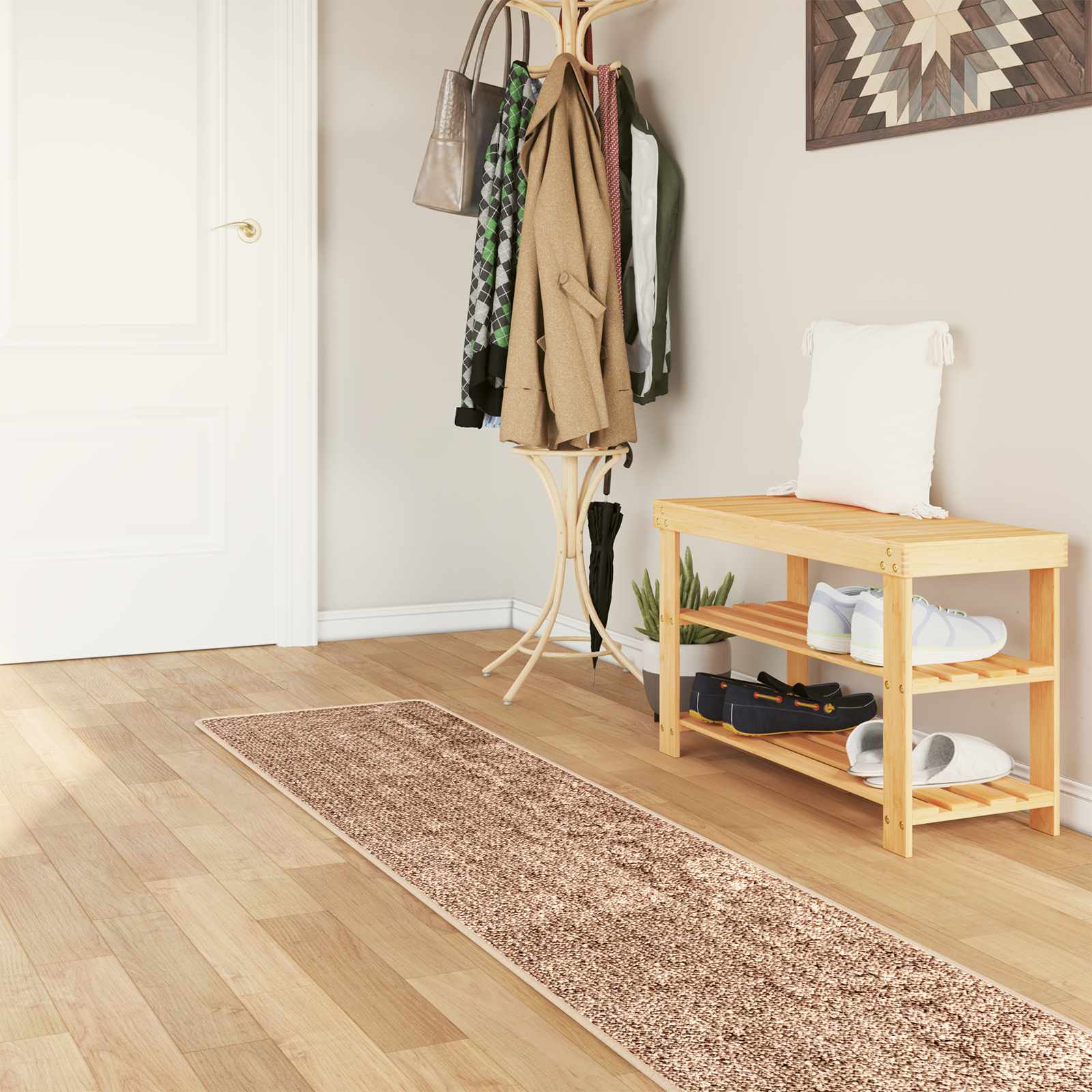 Teppichläufer MARSA Gelb 50 x 350 cm Polyester und PVC