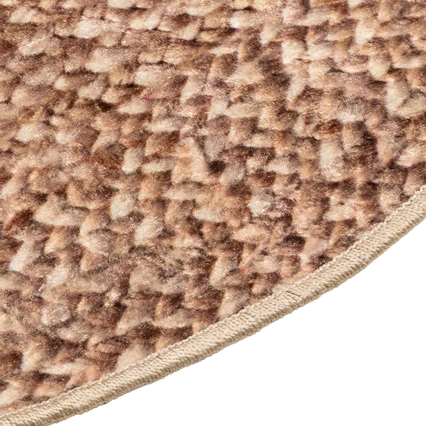 Teppichläufer MARSA Gelb 120 x 120 cm Polyester und PVC