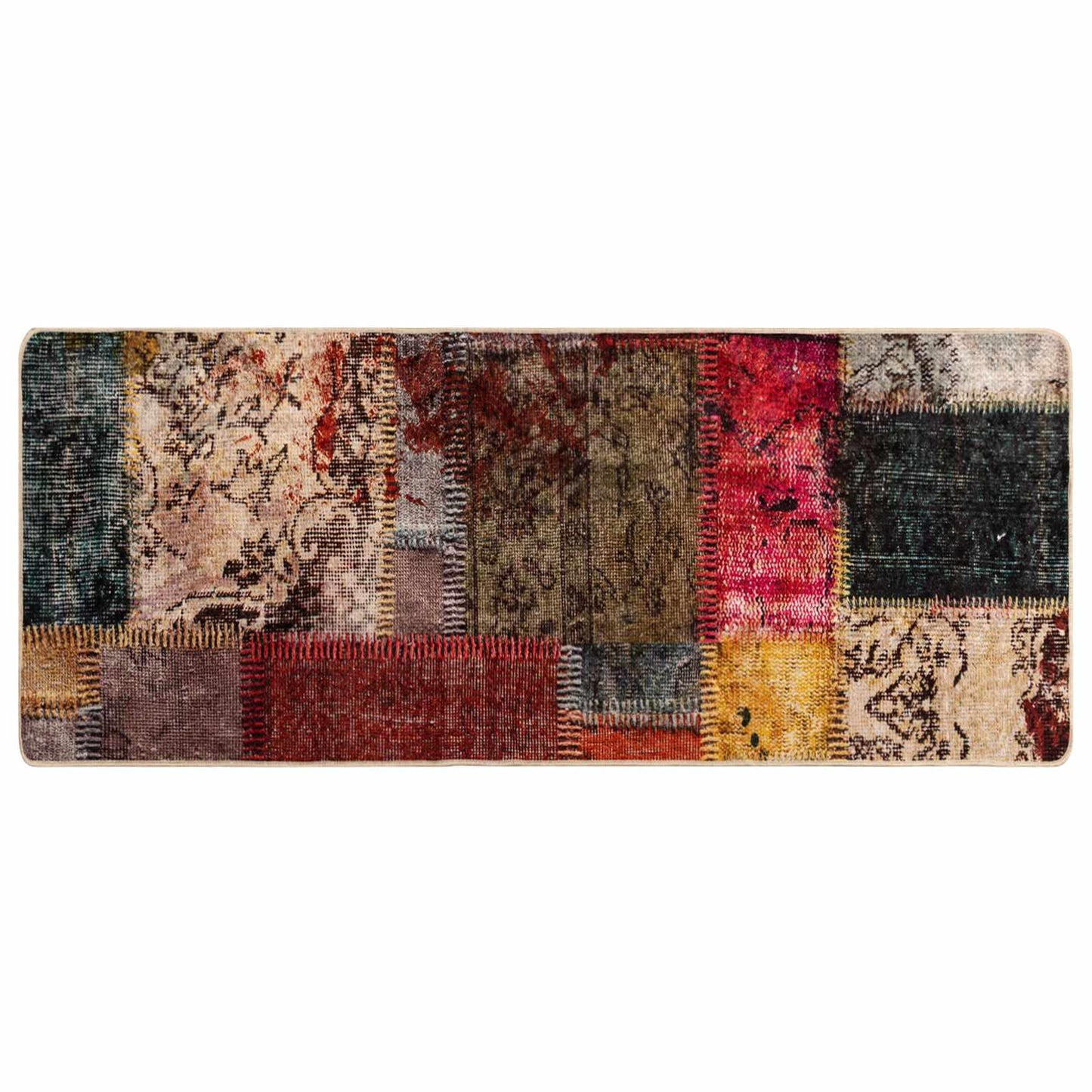 Teppichläufer MARSA Mehrfarbig 50 x 100 cm Polyester und PVC