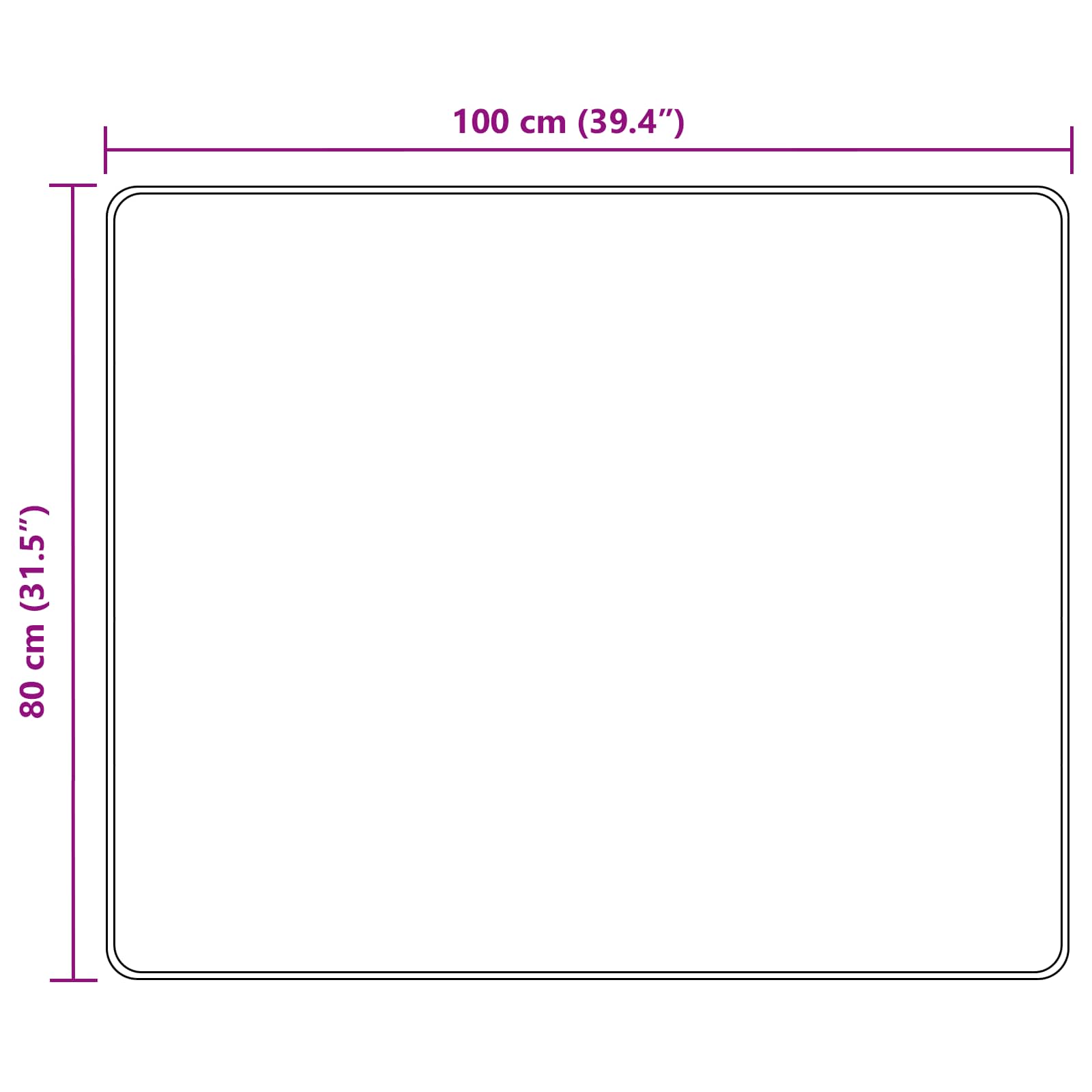 Teppichläufer MARSA Mehrfarbig 80 x 100 cm Polyester und PVC