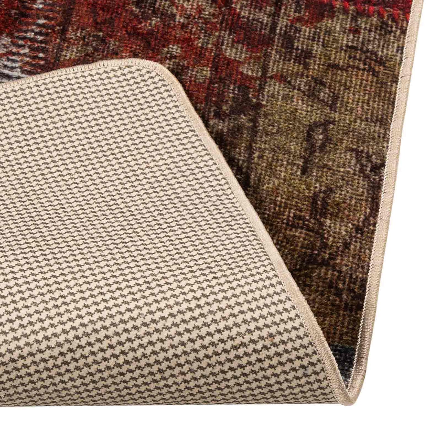 Teppichläufer MARSA Mehrfarbig 80 x 400 cm Polyester und PVC