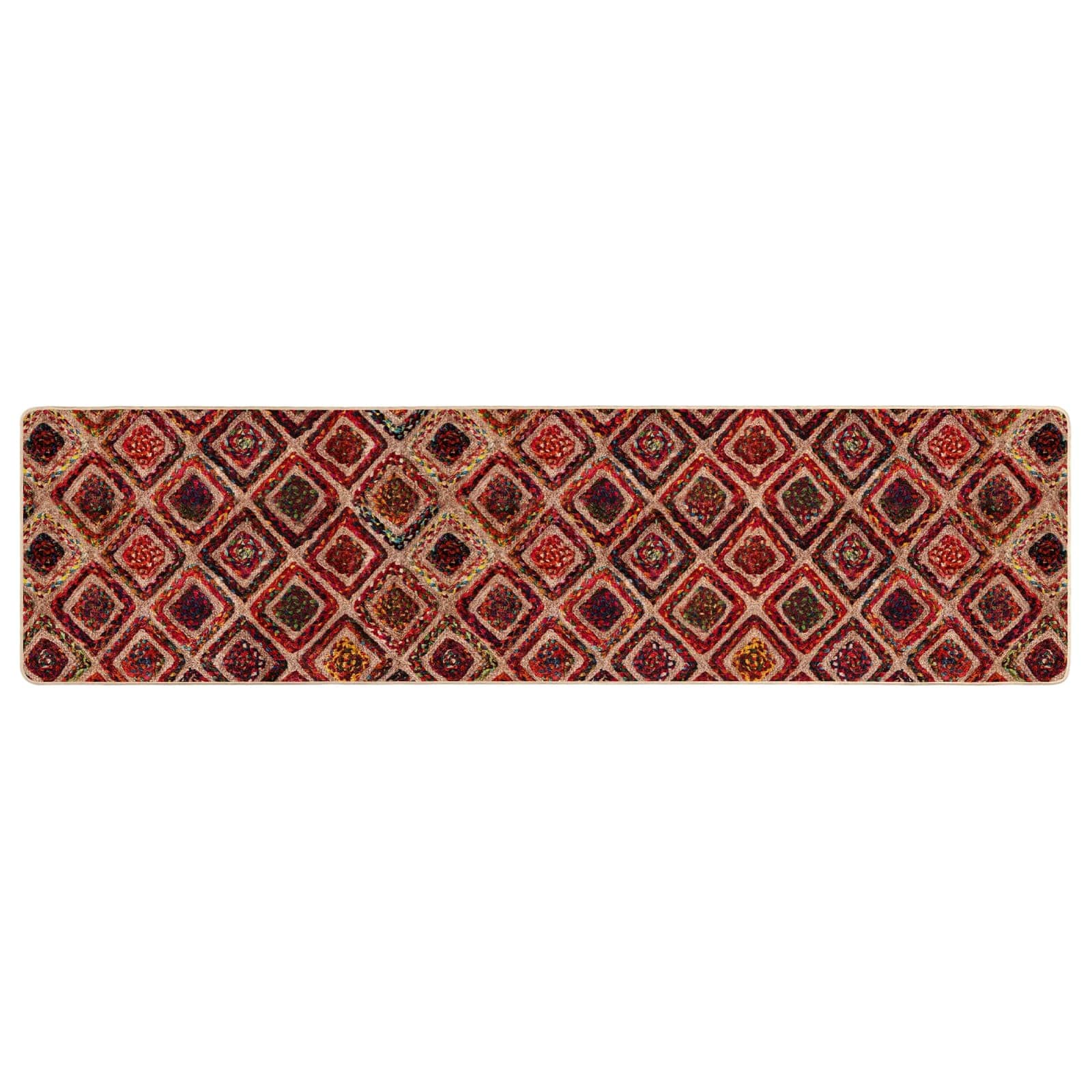 Teppichläufer MARSA Mehrfarbig 80 x 450 cm Polyester und PVC