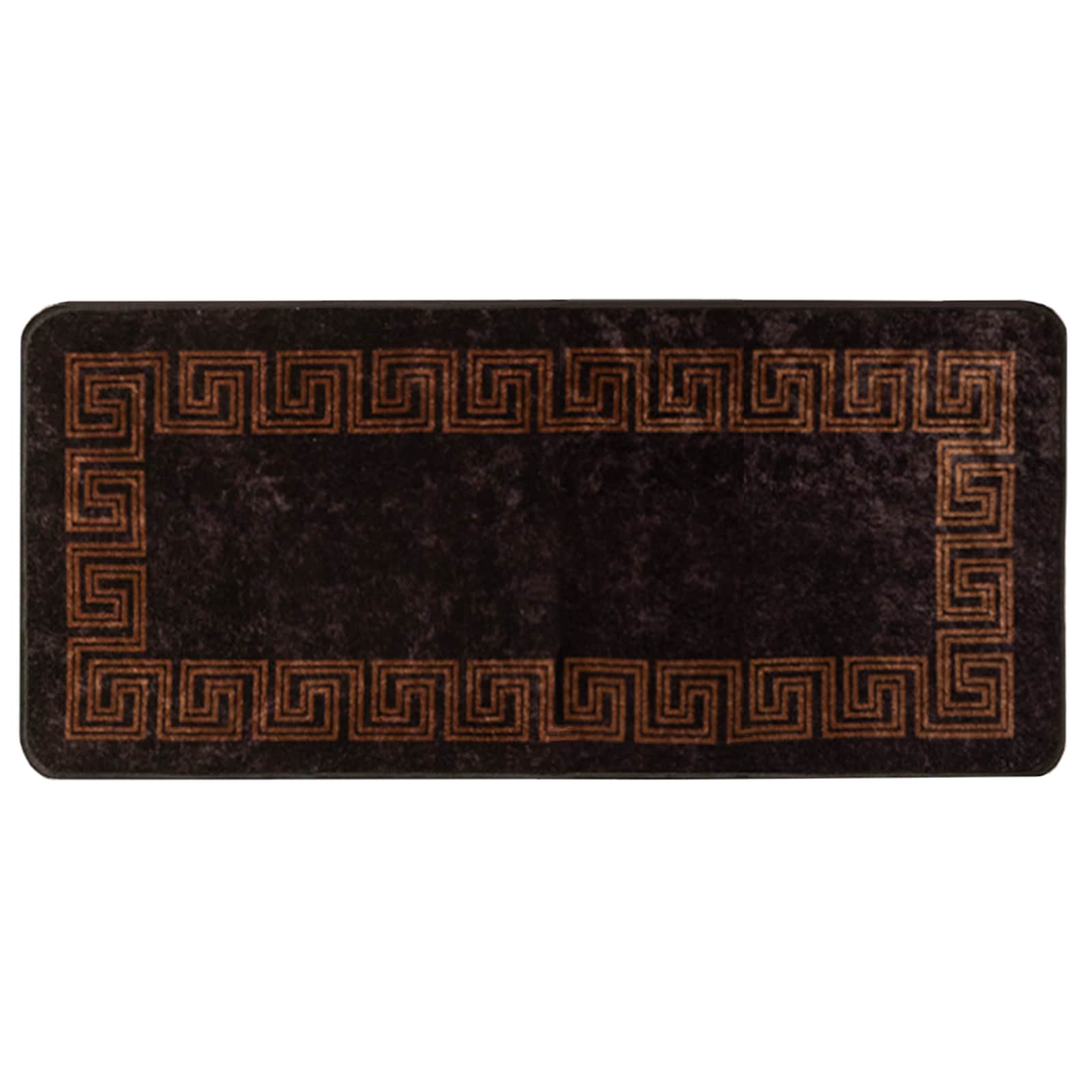 Teppichläufer MARSA Schwarz 50 x 100 cm Polyester und PVC