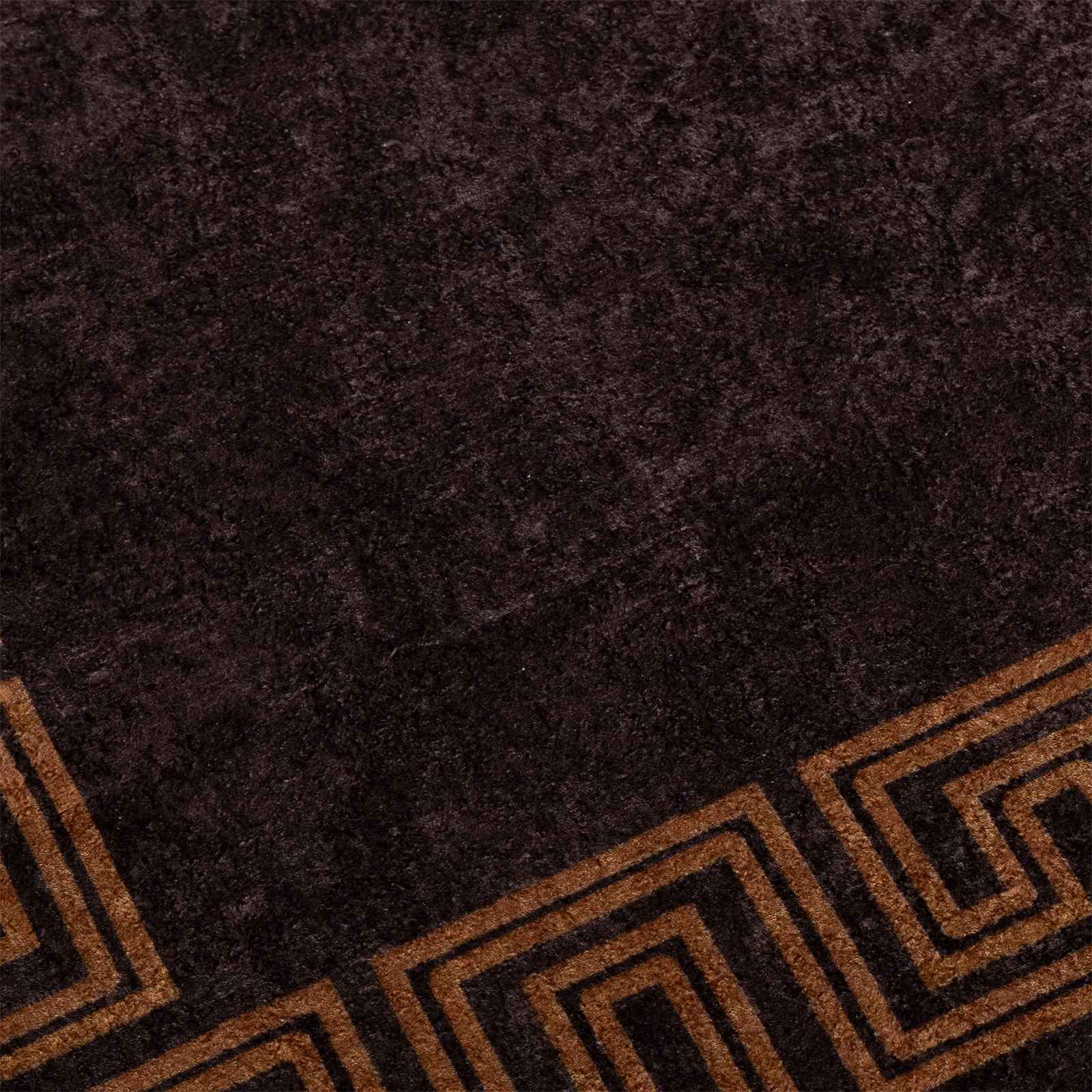 Teppichläufer MARSA Schwarz 50 x 150 cm Polyester und PVC