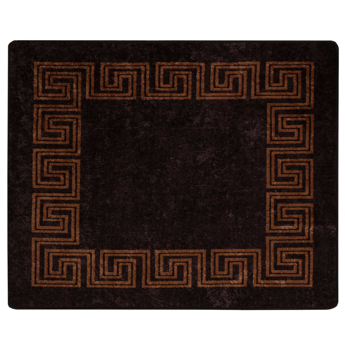 Teppichläufer MARSA Schwarz 80 x 100 cm Polyester und PVC