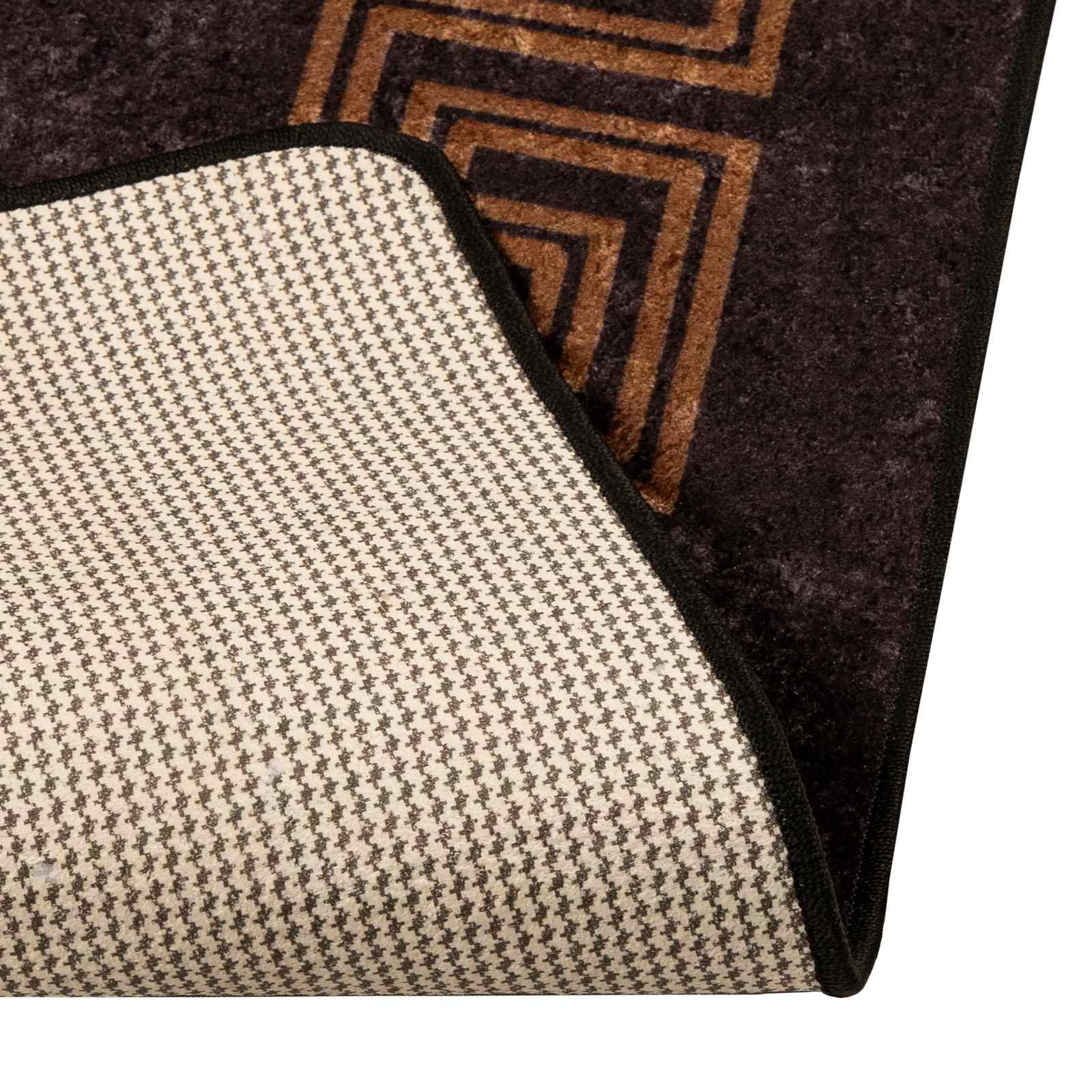 Teppichläufer MARSA Schwarz 80 x 200 cm Polyester und PVC