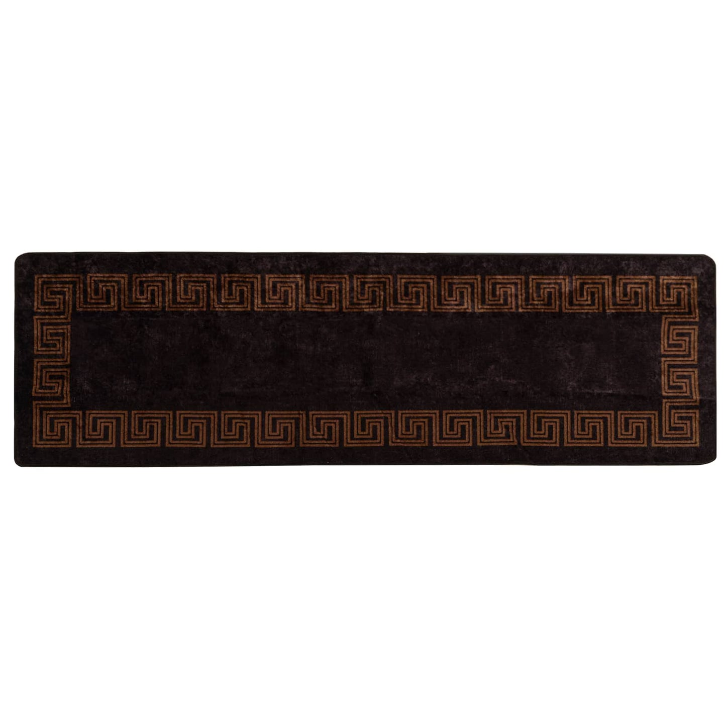 Teppichläufer MARSA Schwarz 80 x 250 cm Polyester und PVC