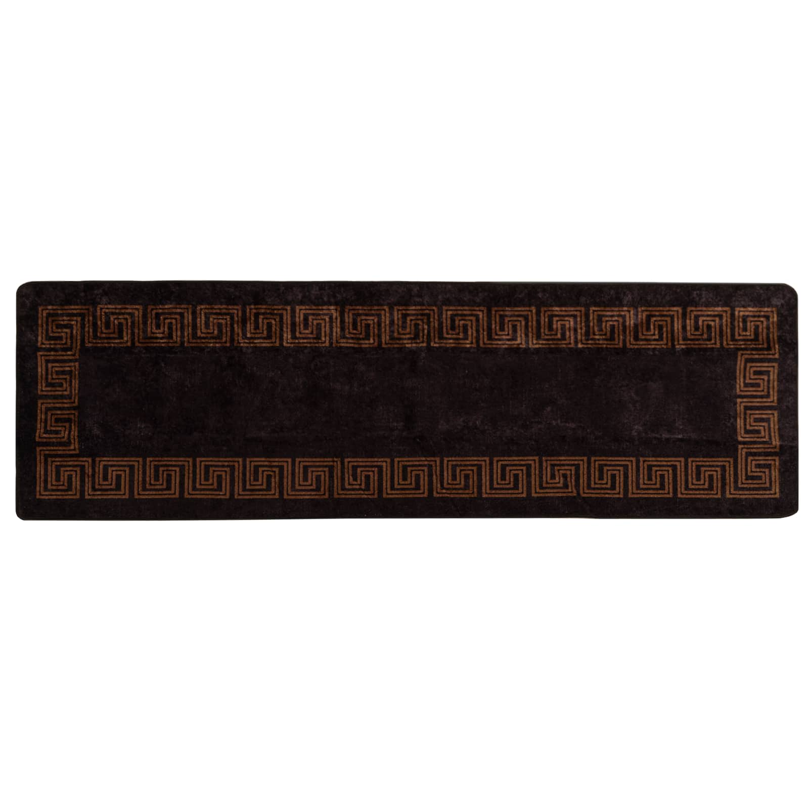 Teppichläufer MARSA Schwarz 80 x 250 cm Polyester und PVC