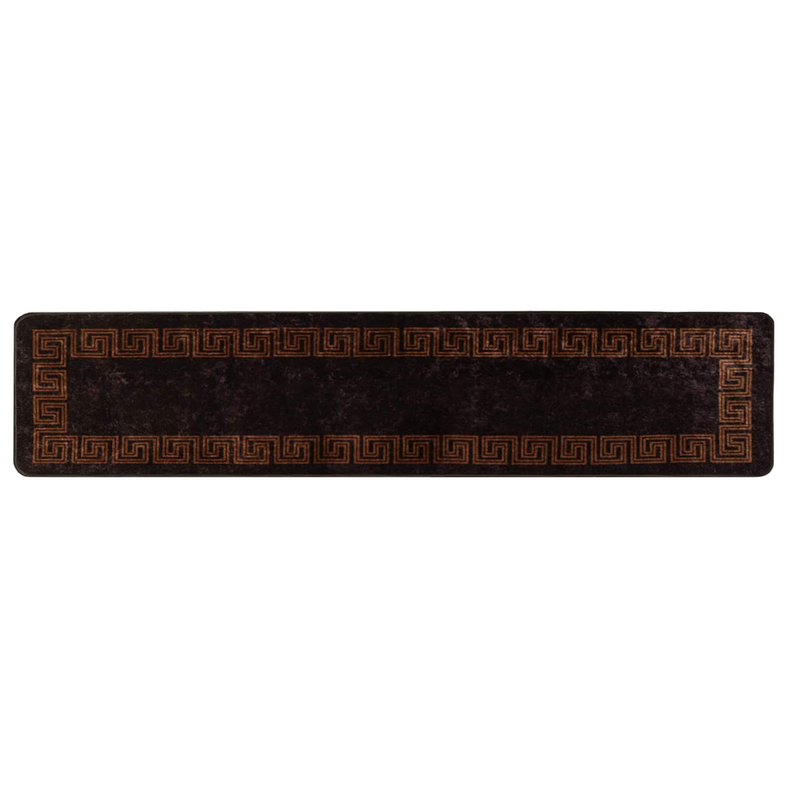 Teppichläufer MARSA Schwarz 80 x 400 cm Polyester und PVC