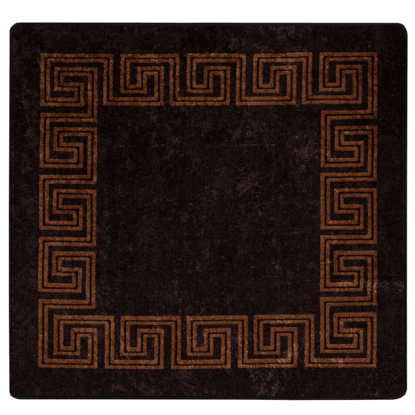 Teppichläufer MARSA Schwarz 100 x 100 cm Polyester und PVC