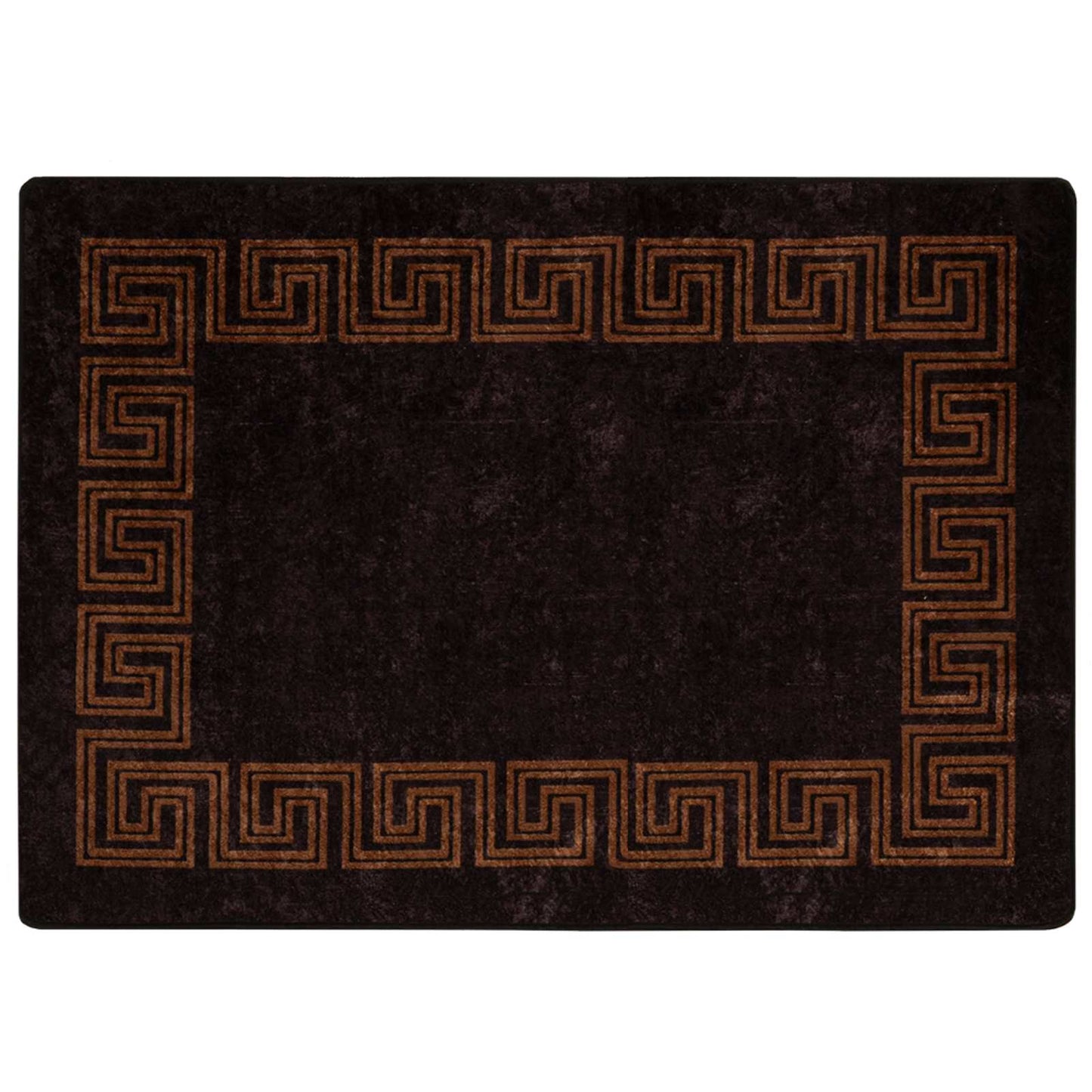 Teppichläufer MARSA Schwarz 100 x 150 cm Polyester und PVC