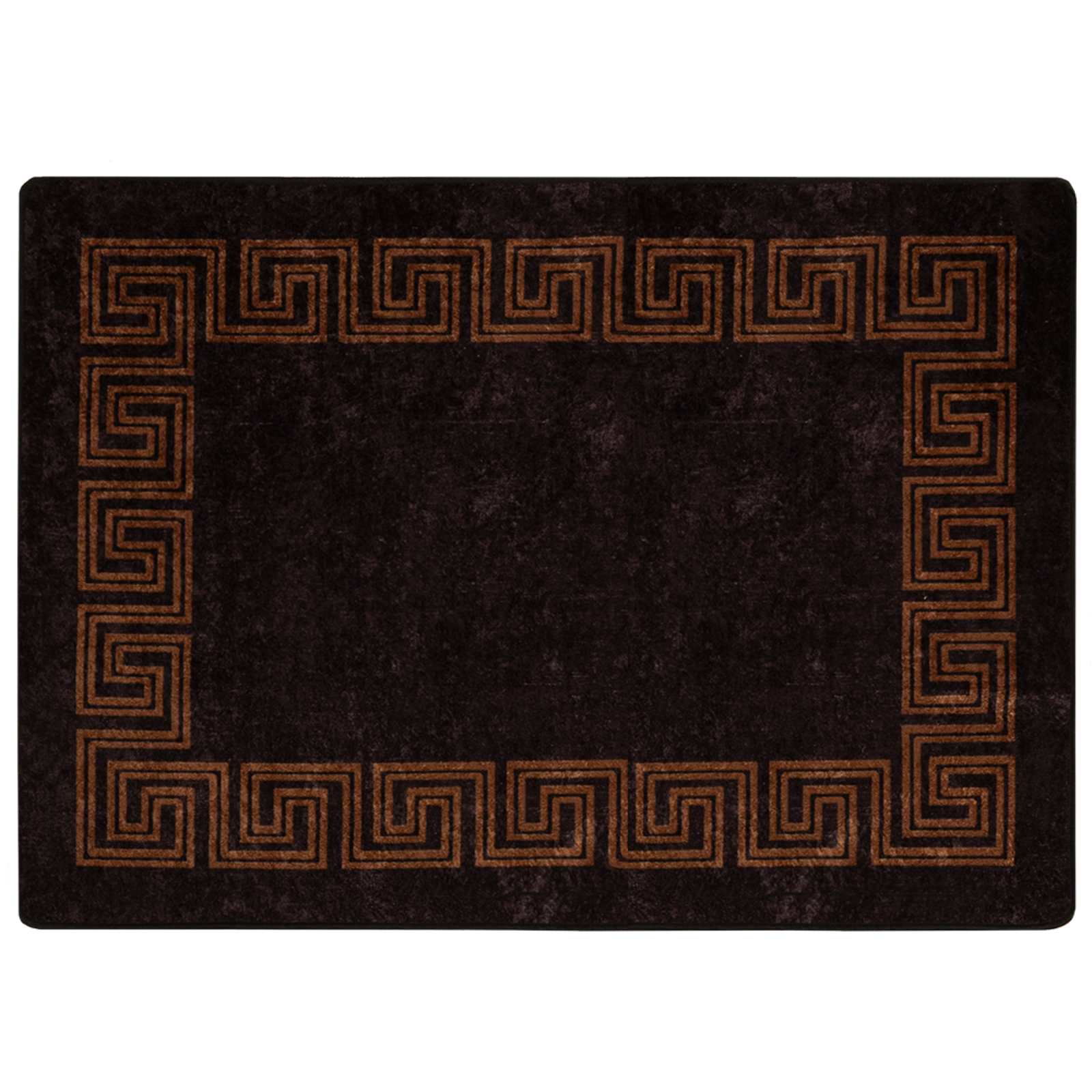 Teppichläufer MARSA Schwarz 100 x 150 cm Polyester und PVC