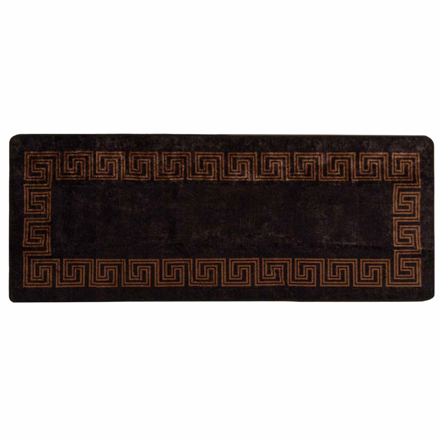 Teppichläufer MARSA Schwarz 100 x 250 cm Polyester und PVC