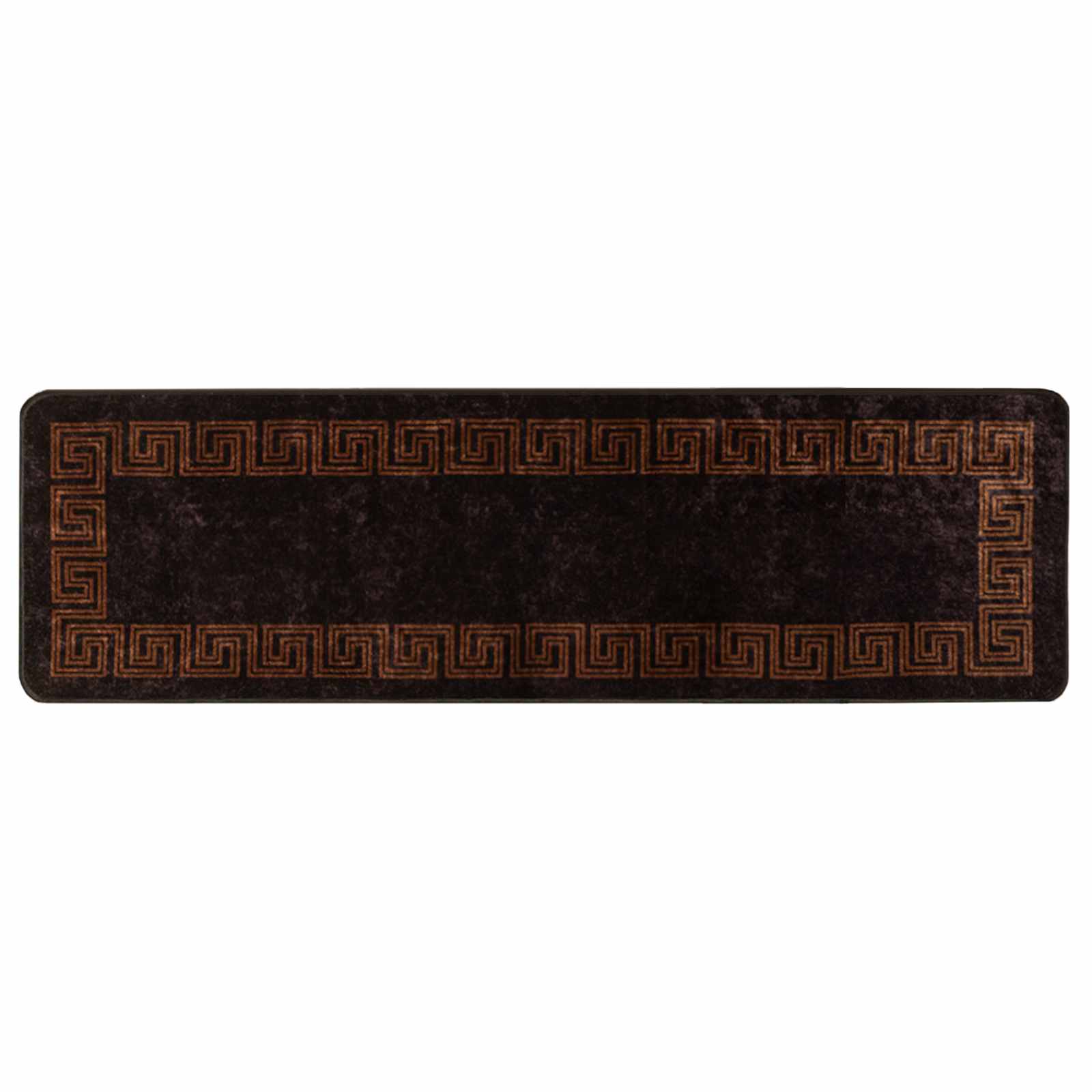 Teppichläufer MARSA Schwarz 100 x 300 cm Polyester und PVC