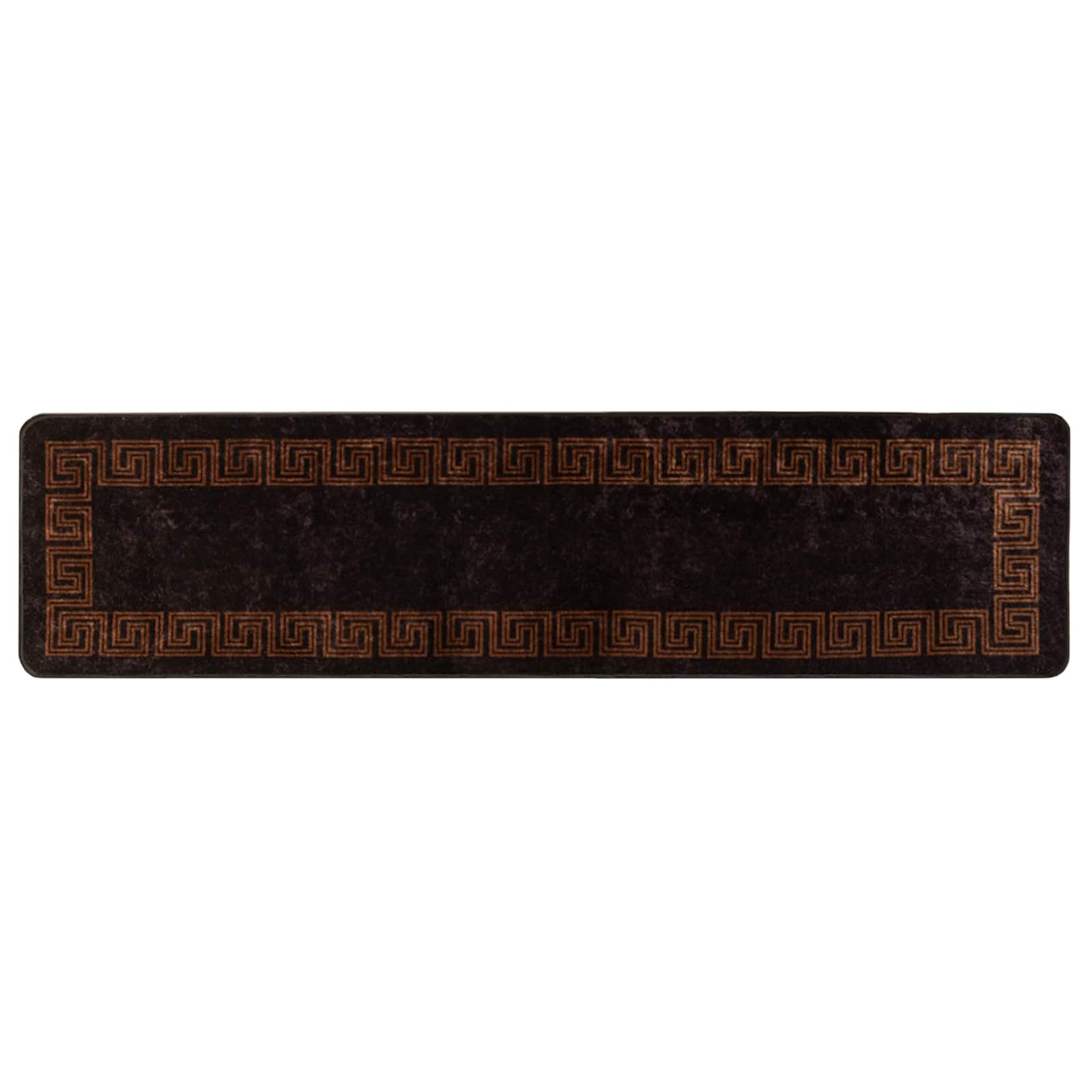 Teppichläufer MARSA Schwarz 100 x 400 cm Polyester und PVC