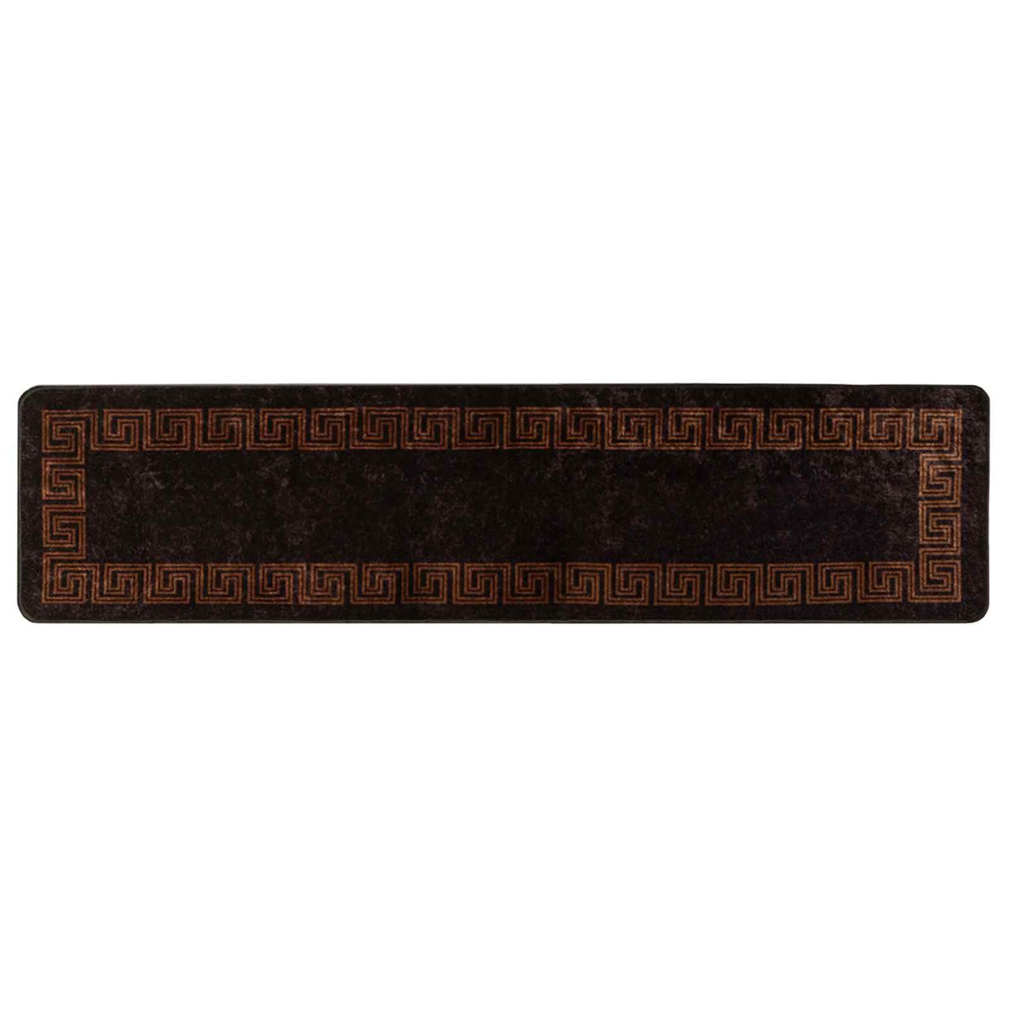 Teppichläufer MARSA Schwarz 100 x 450 cm Polyester und PVC
