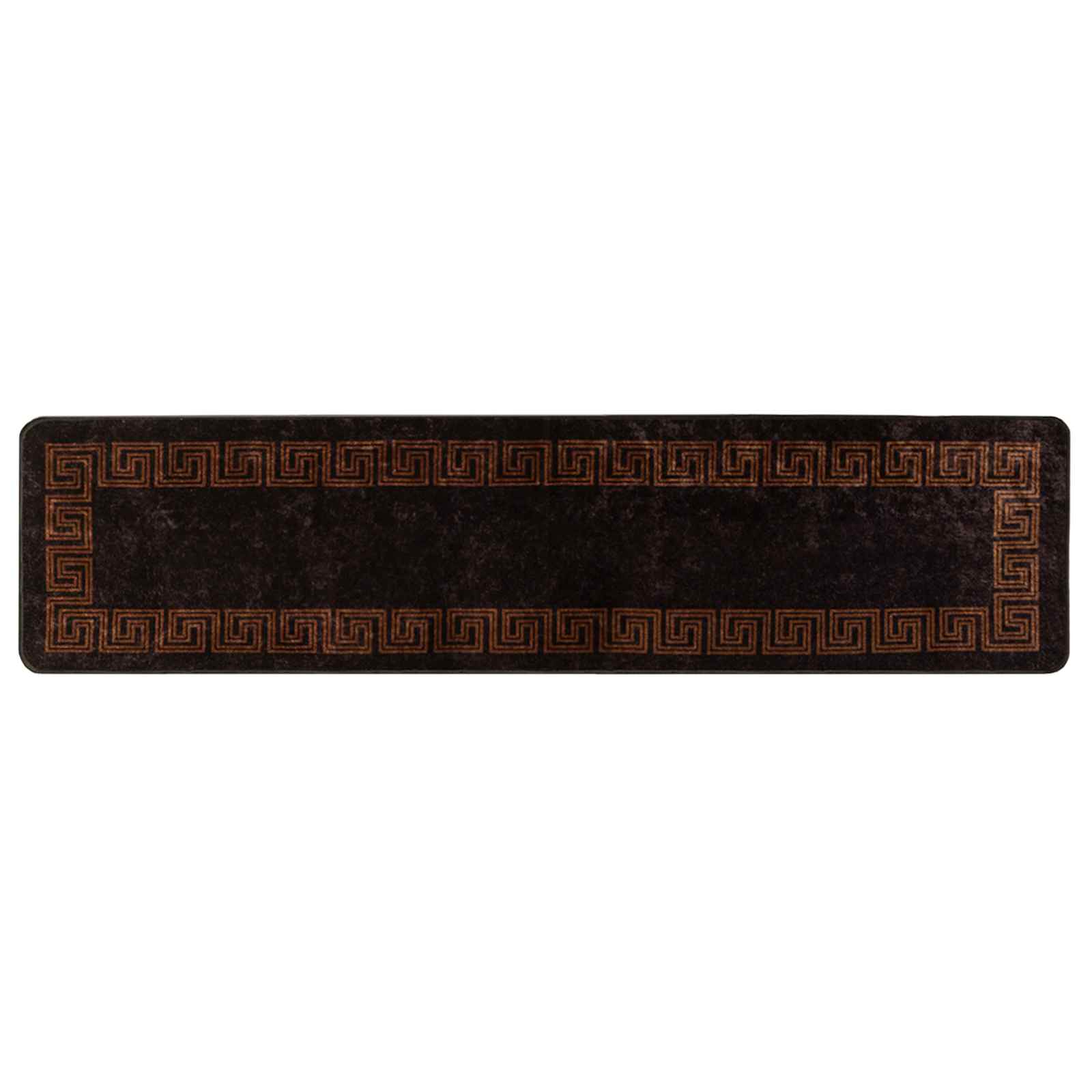 Teppichläufer MARSA Schwarz 100 x 450 cm Polyester und PVC