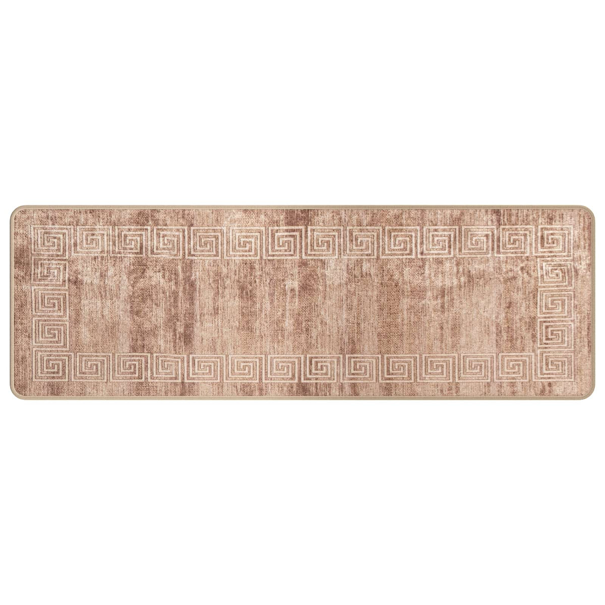 Teppichläufer MARSA Beige und Gold 50 x 150 cm