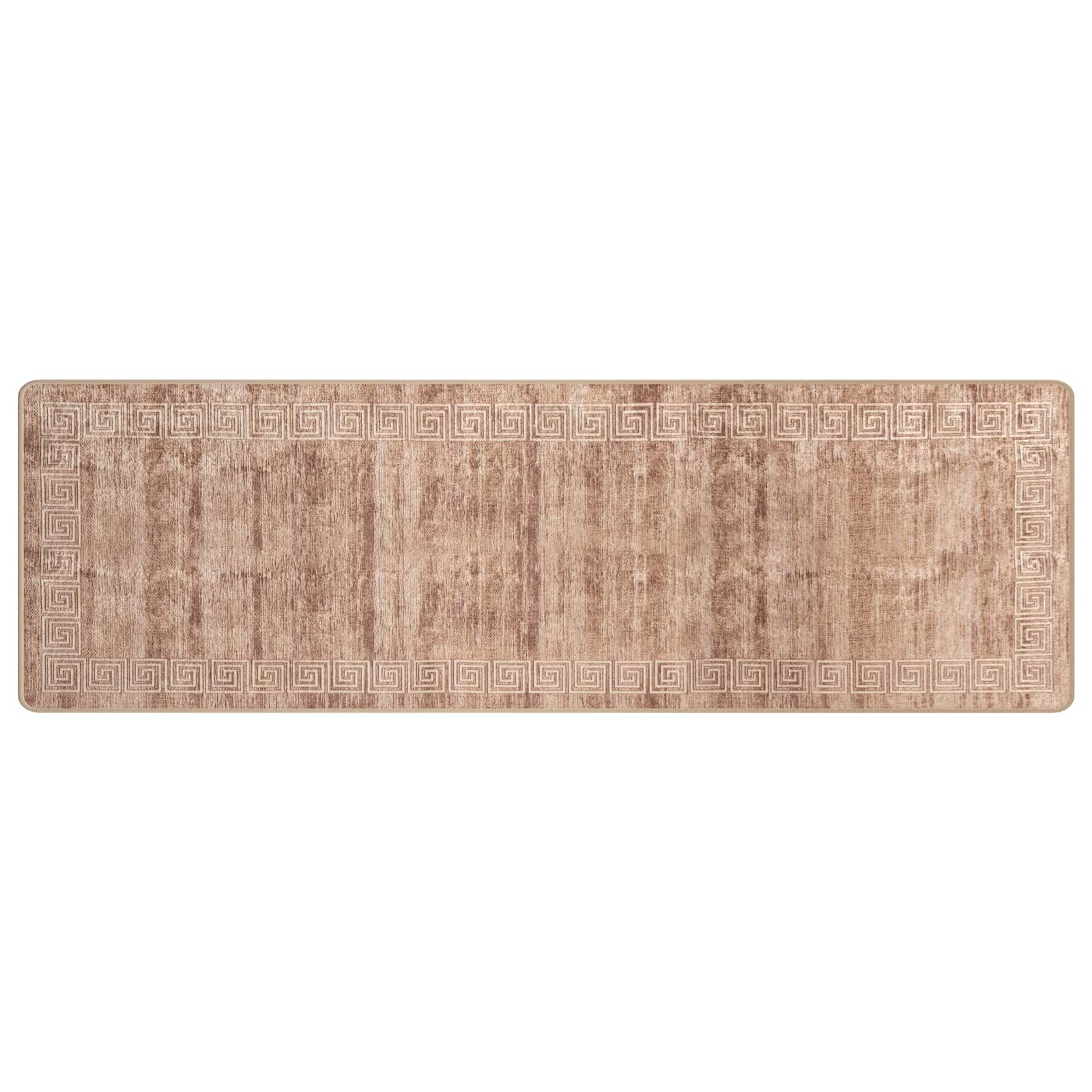 Teppichläufer MARSA Weiß 80 x 450 cm Polyester und PVC