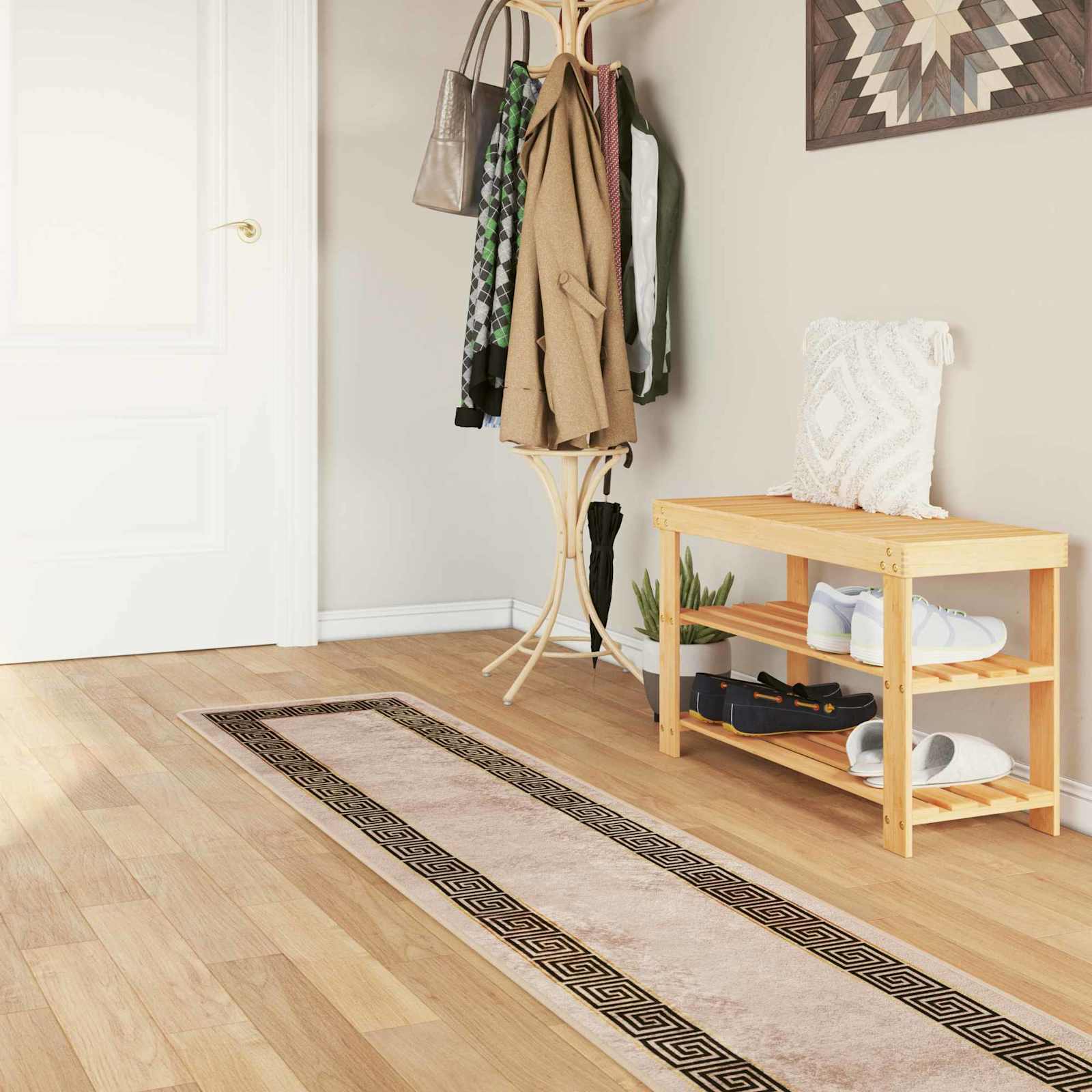 Teppichläufer MARSA Schwarz 50 x 400 cm Polyester und PVC