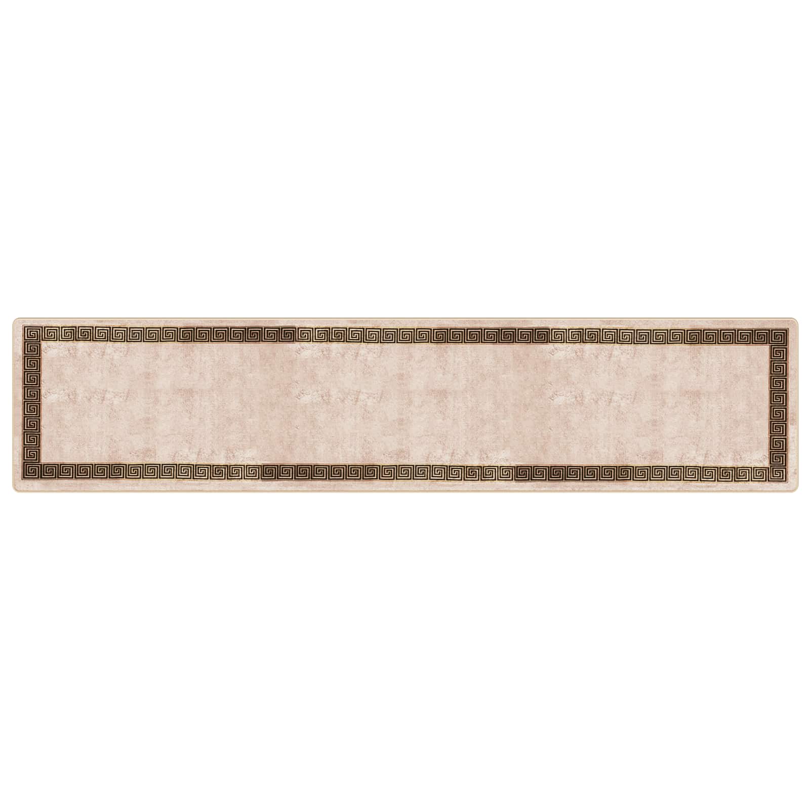 Teppichläufer MARSA Schwarz 100 x 450 cm Polyester und PVC