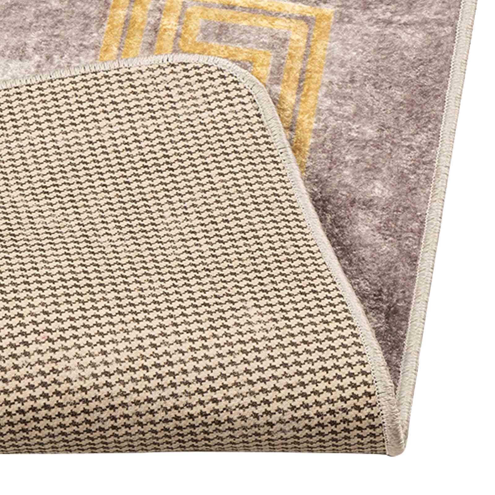 Teppichläufer MARSA Grau 80 x 100 cm Polyester und PVC