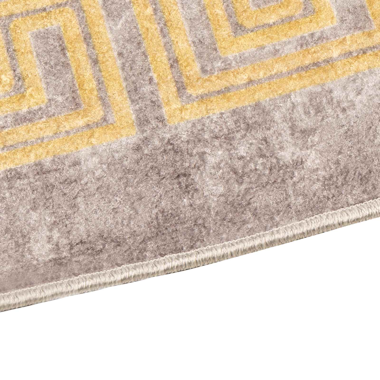Teppichläufer MARSA Grau 80 x 250 cm Polyester und PVC