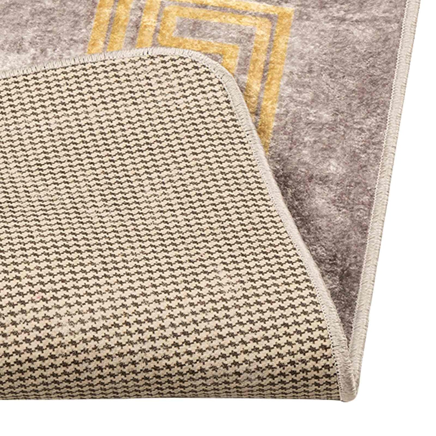 Teppichläufer MARSA Grau 80 x 250 cm Polyester und PVC