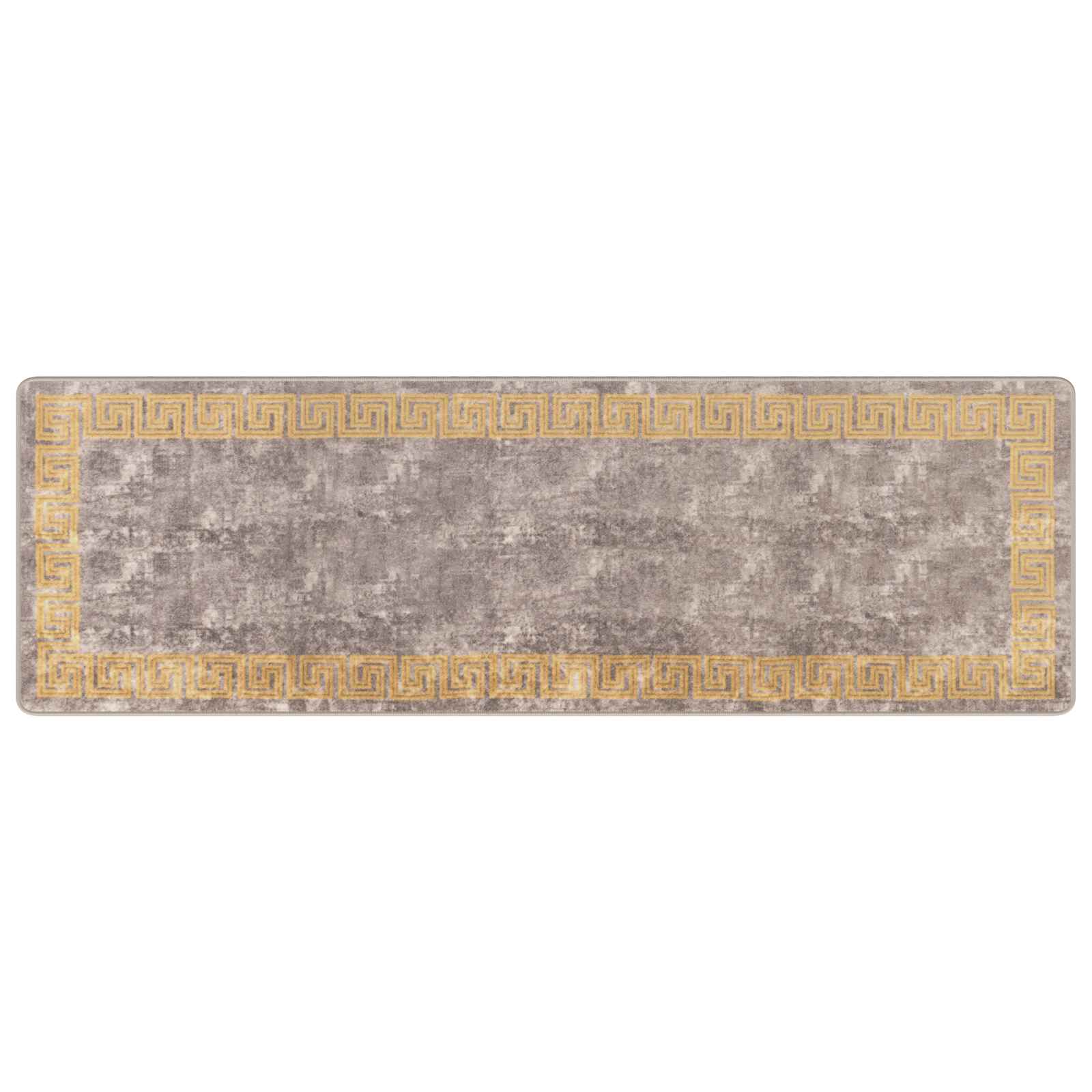 Teppichläufer MARSA Grau 80 x 250 cm Polyester und PVC